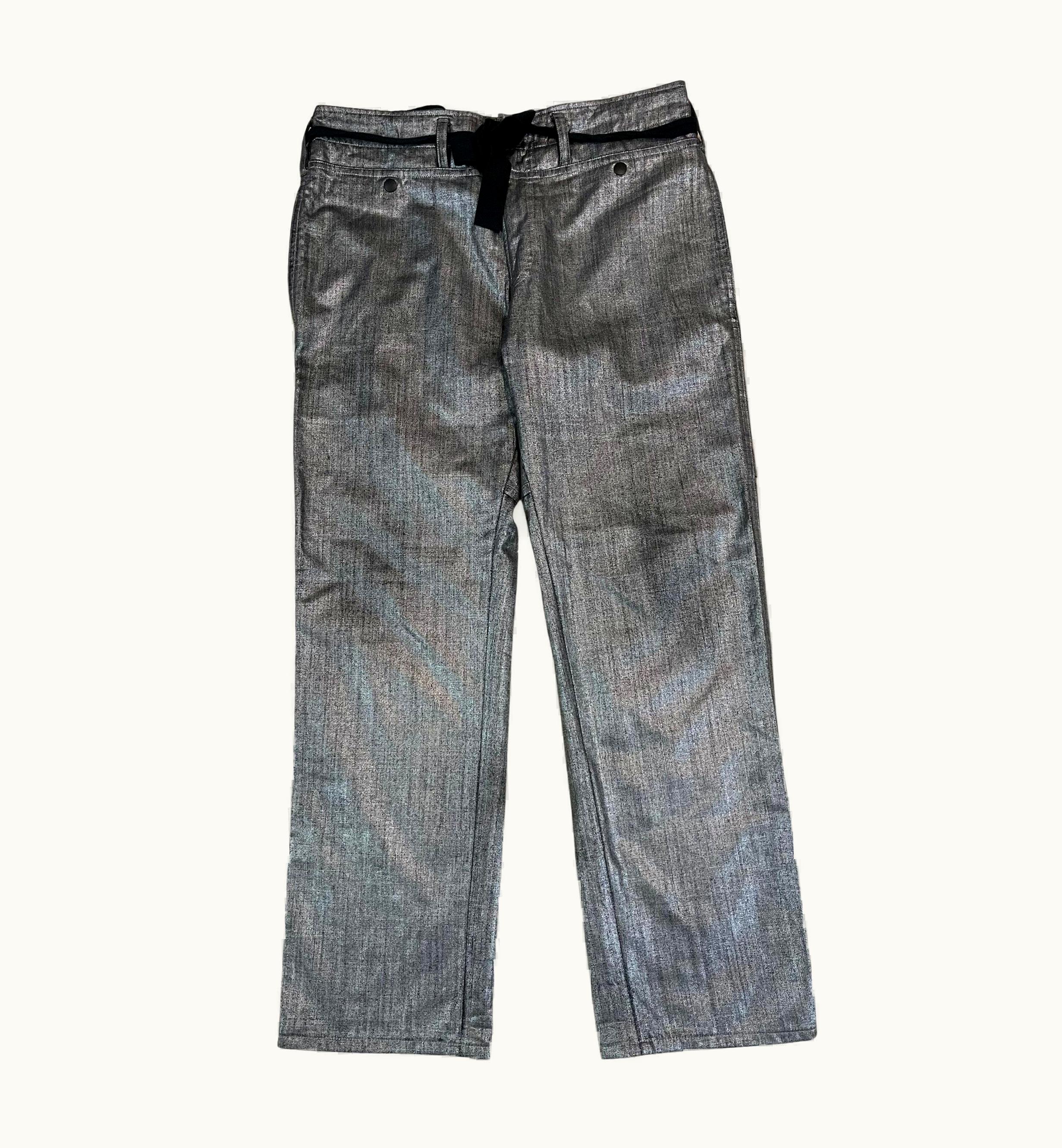 Yohji Yamamoto Pour Homme AW2007 Metallic Pants WS/S String