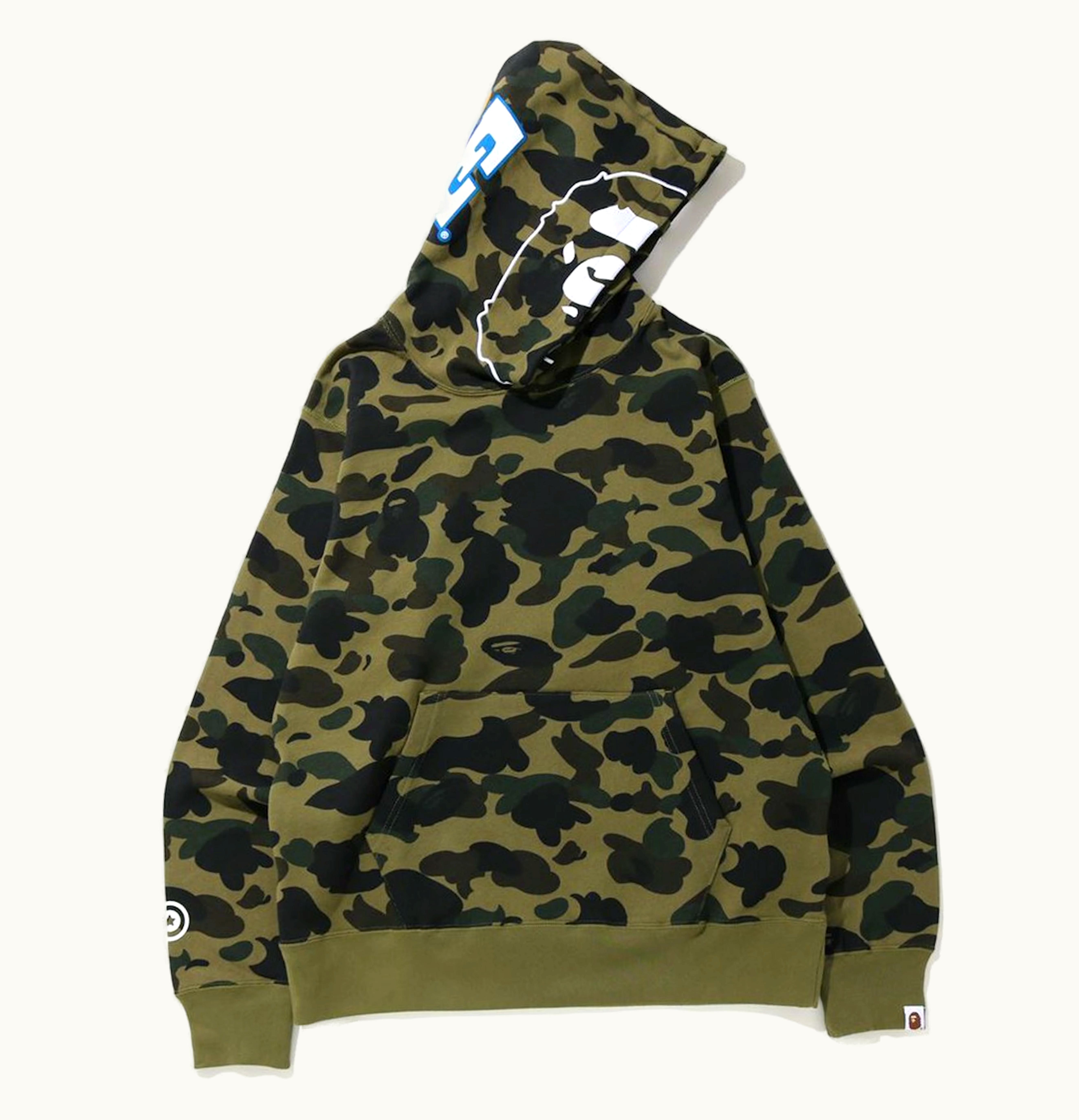 BAPE BAPE 1St Camo 2Nd Ape Pullover Hoodie Green