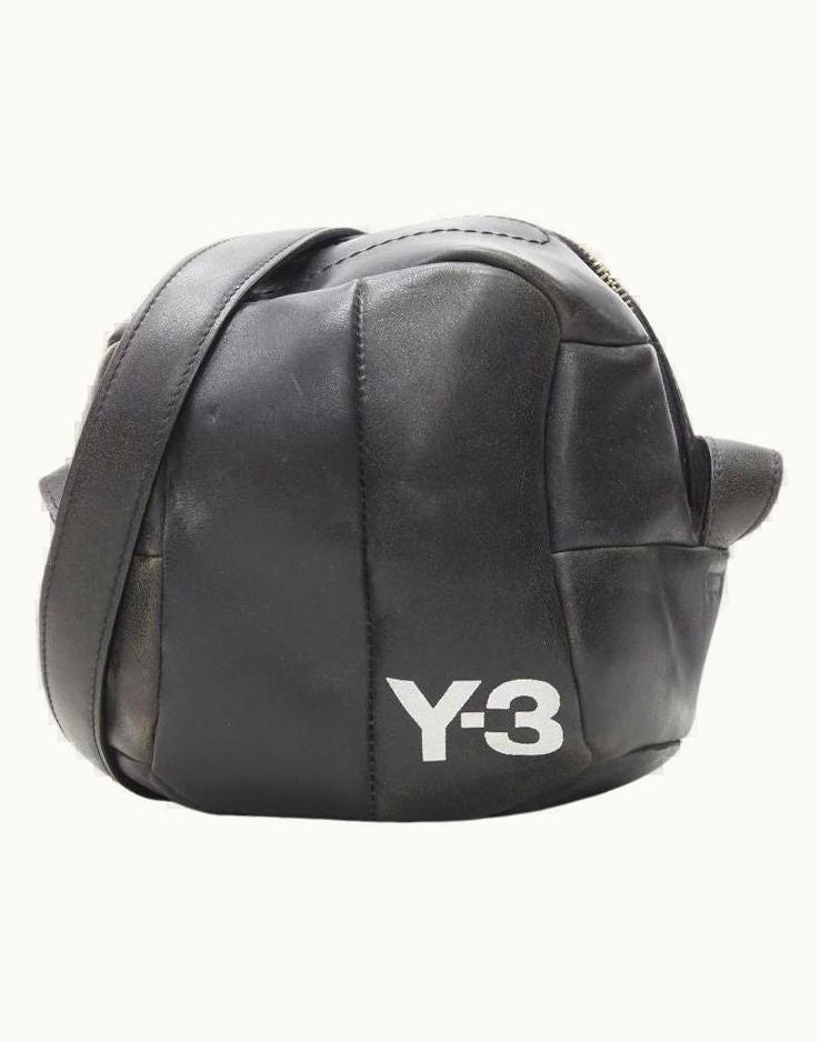 Yohji Yamamoto Rare Y3 Yohji Yamamoto Adidas Volleyball Distressed Leather Crossbody Bag