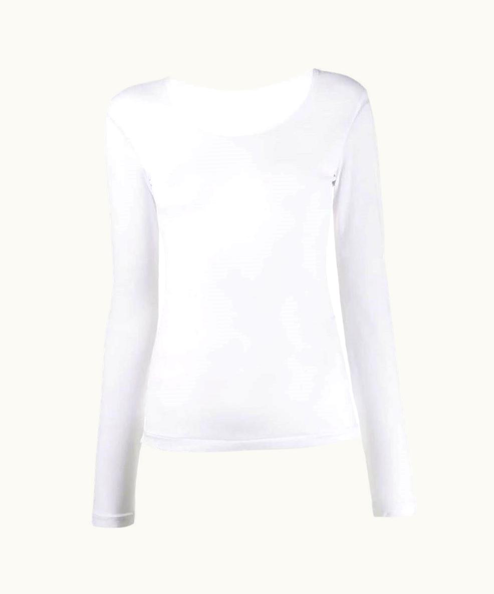 Yohji Yamamoto Vintage White Semitransparent 90s Fitted Shirt