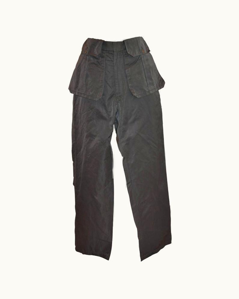 Yohji Yamamoto Steel Gray & Multi-Pocket Apron Trouser