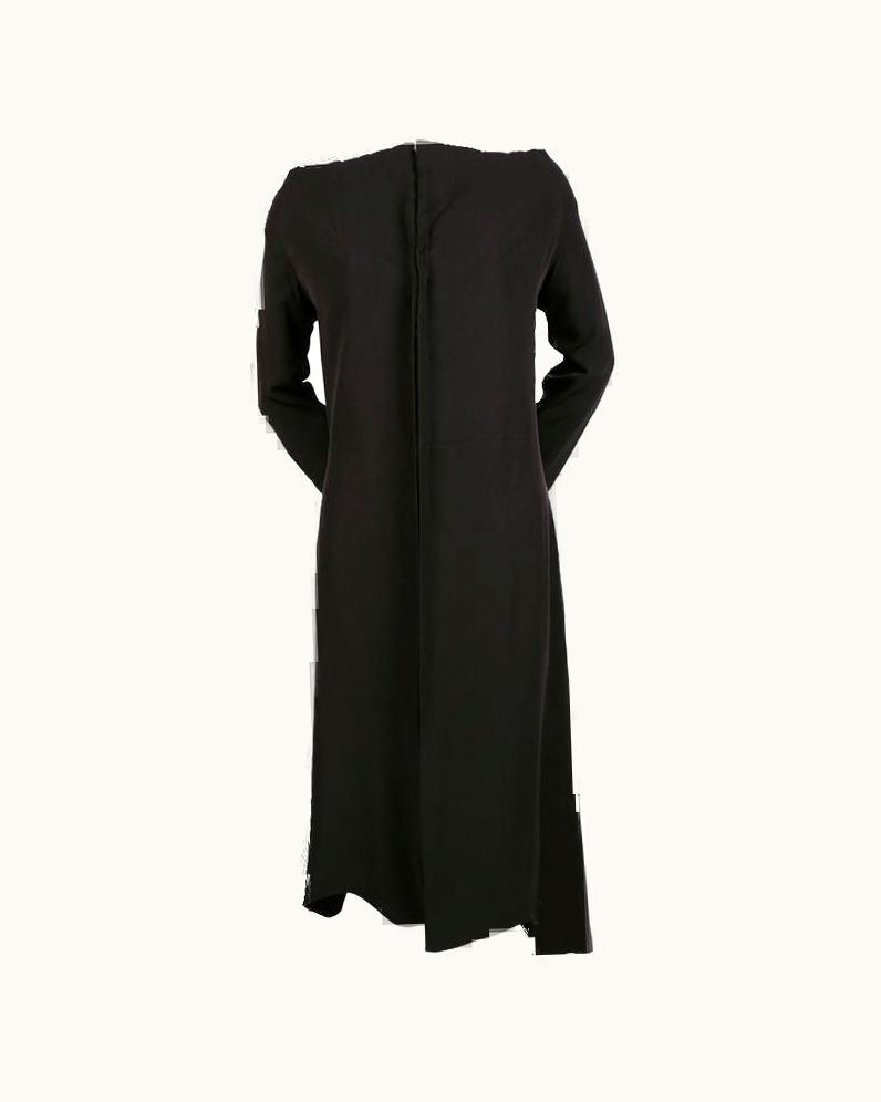 Yohji Yamamoto 1990' Yohji Yamamoto Black Padded Dress With Raised Shoulder