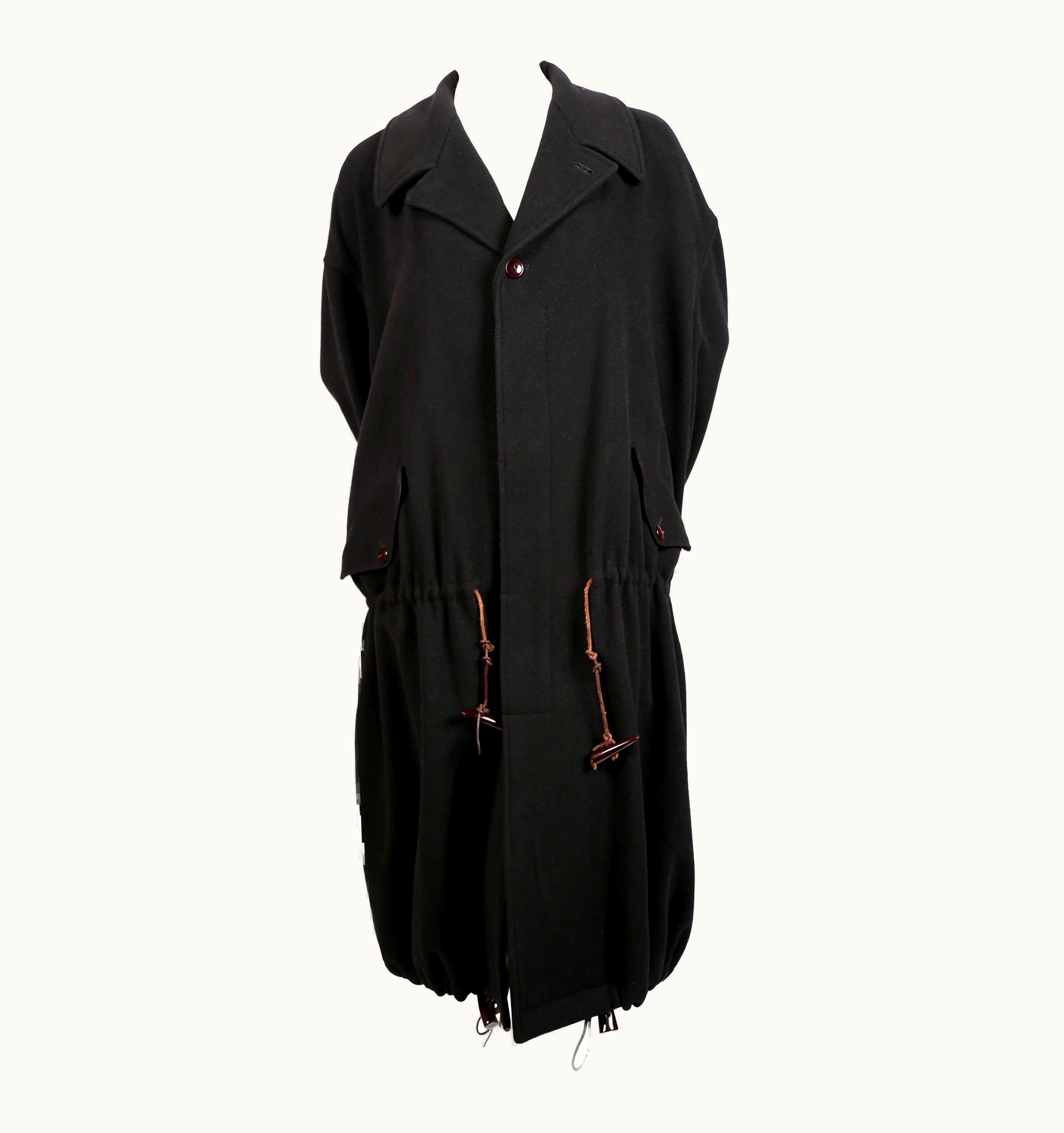 Yohji Yamamoto 1991 Yohyi Yamamato Homme Wool Coat With Marilyn Monroe Print Lining