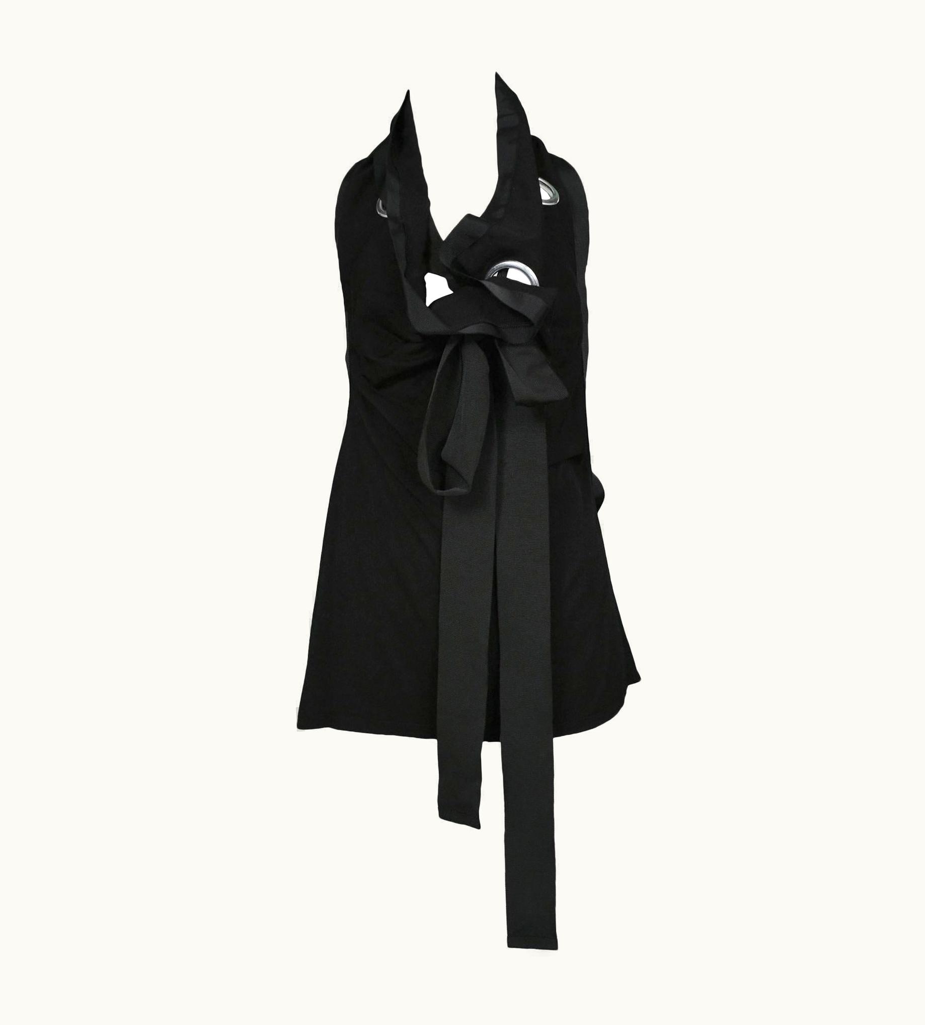 Yohji Yamamoto Vintage Yohji Yamamoto Large Grommet Halter Top 2004
