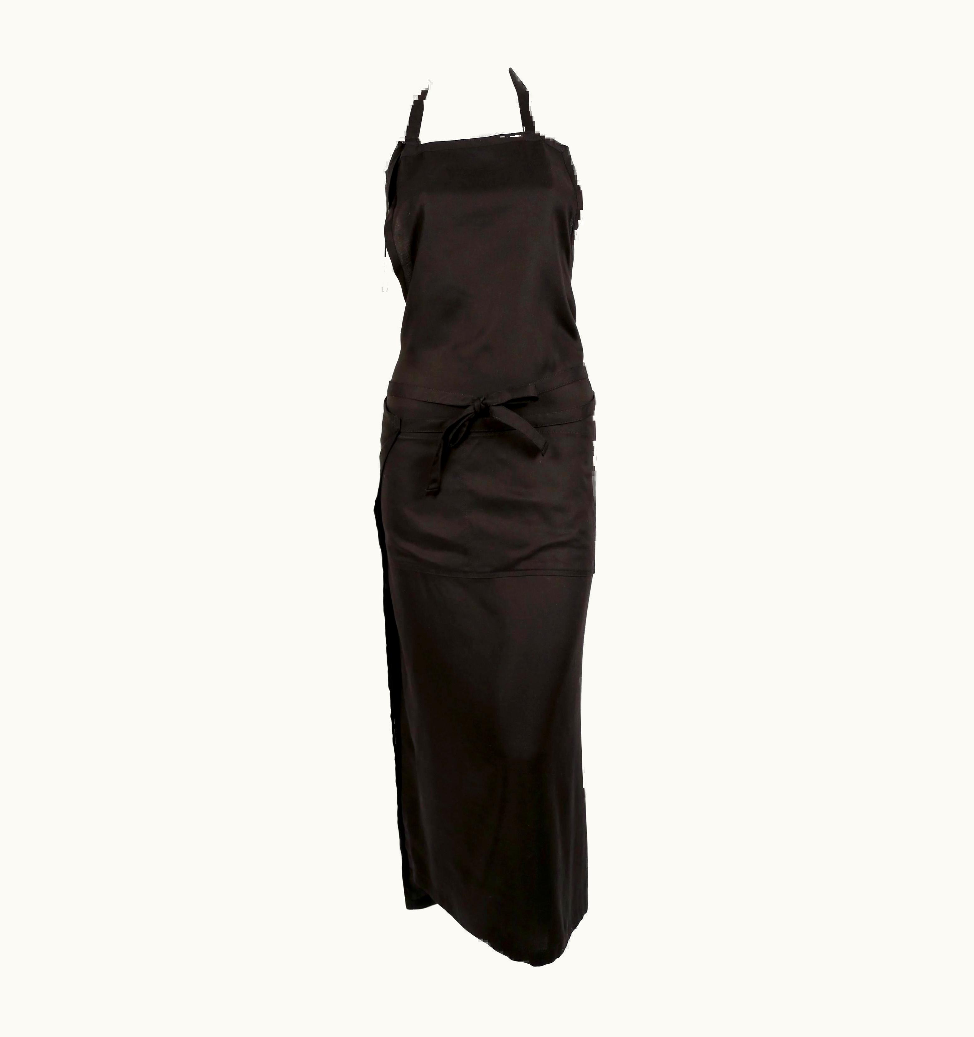 Yohji Yamamoto Yohji Yamamoto Apron Wrap Dress With Open Back