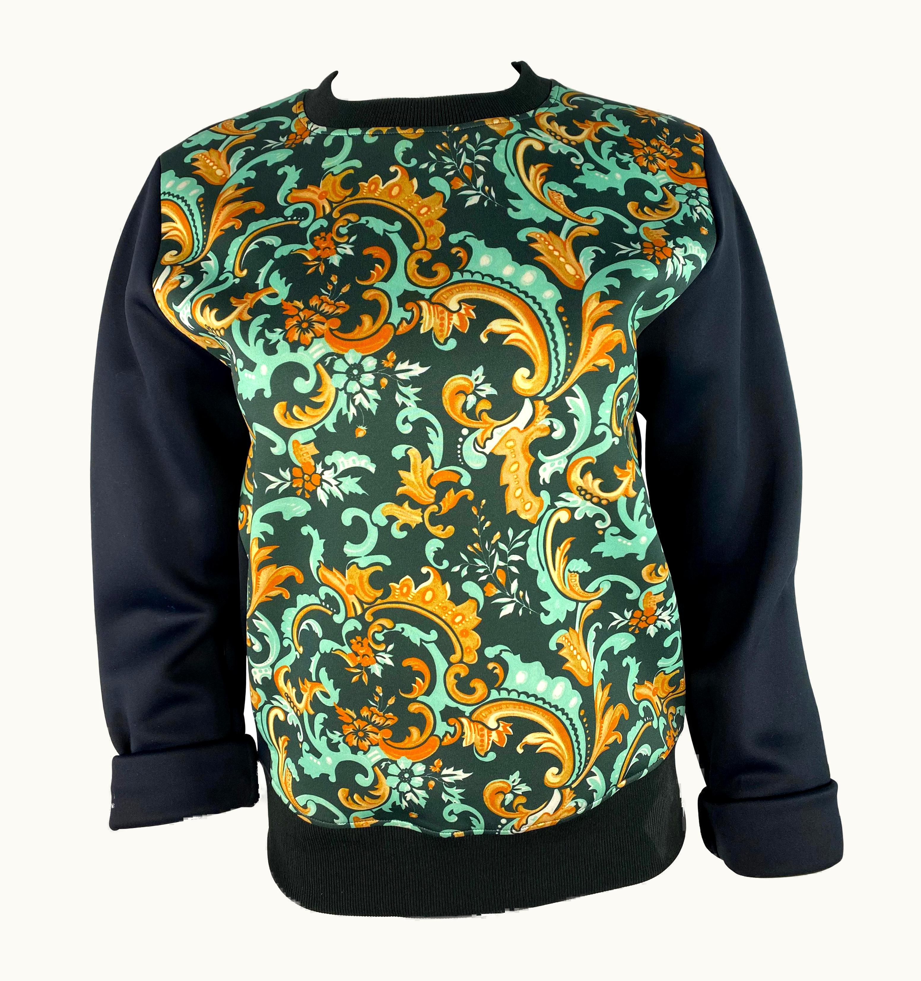 Paco Rabanne Paco Rabanne Navy And Multicolor Long Sleeves Sweatshirt Top