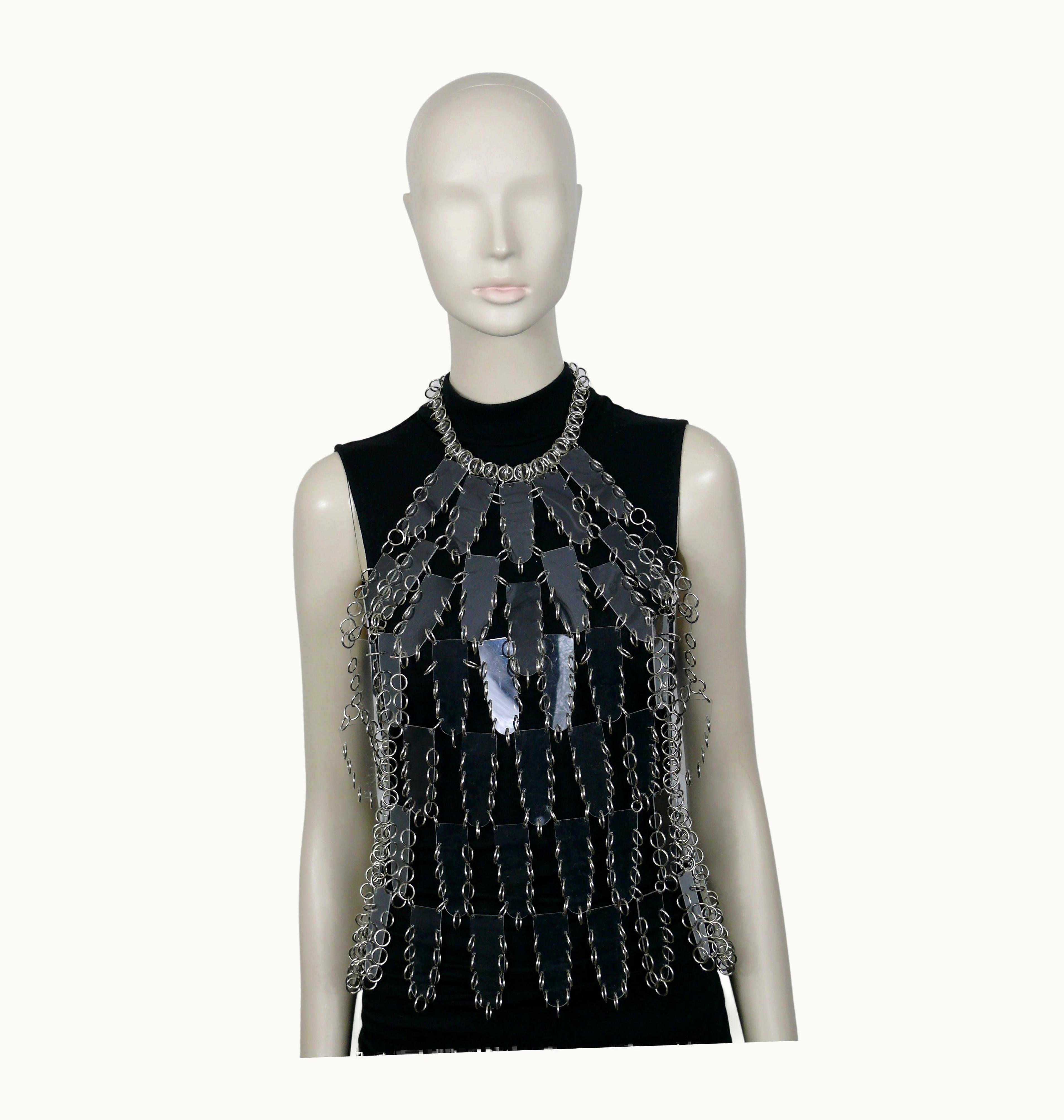 Paco Rabanne Paco Rabanne Vintage Clear Acrylic Halter Top