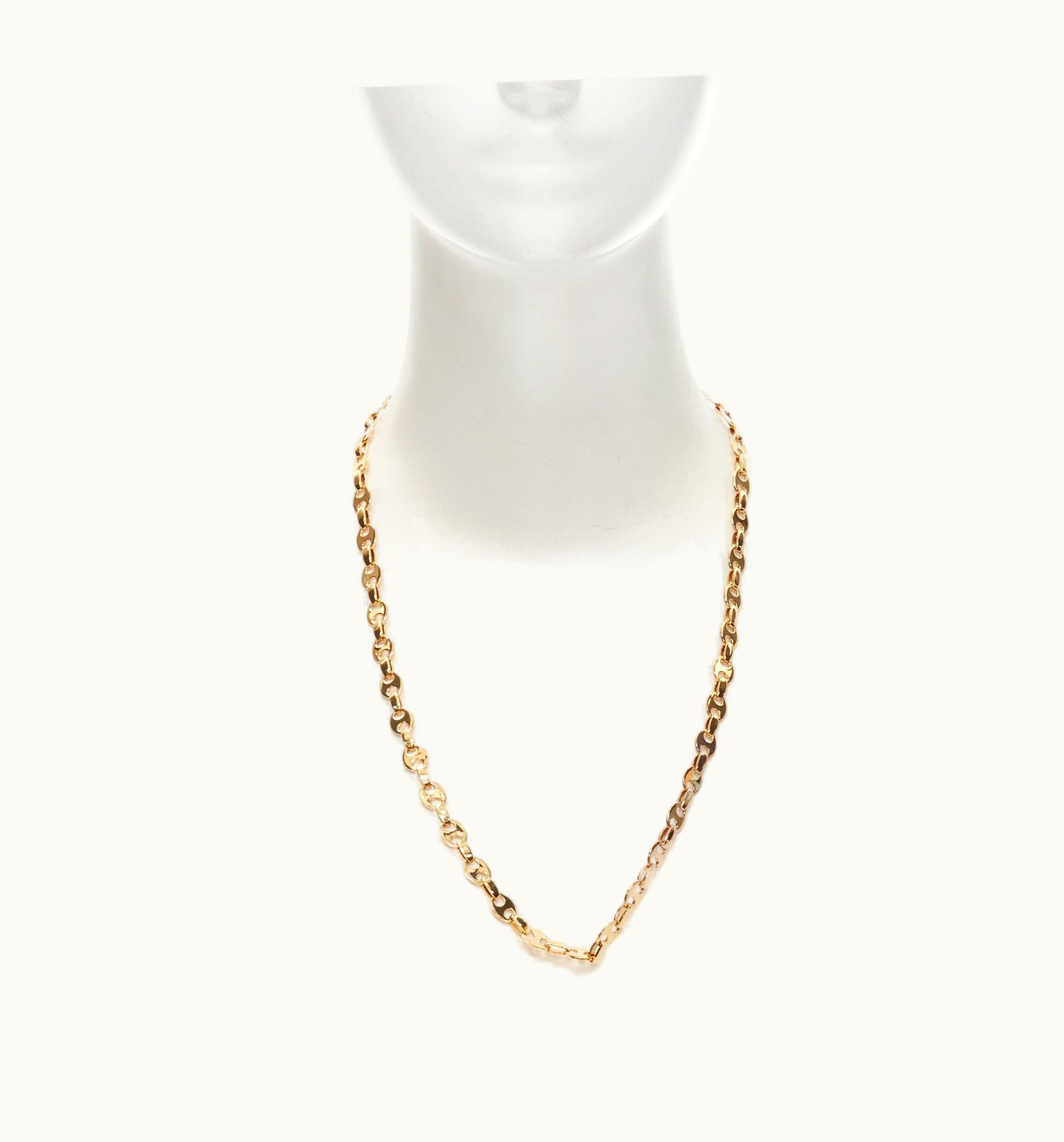 Paco Rabanne Signature Eight Nano Gold Tone Chain Link Necklace