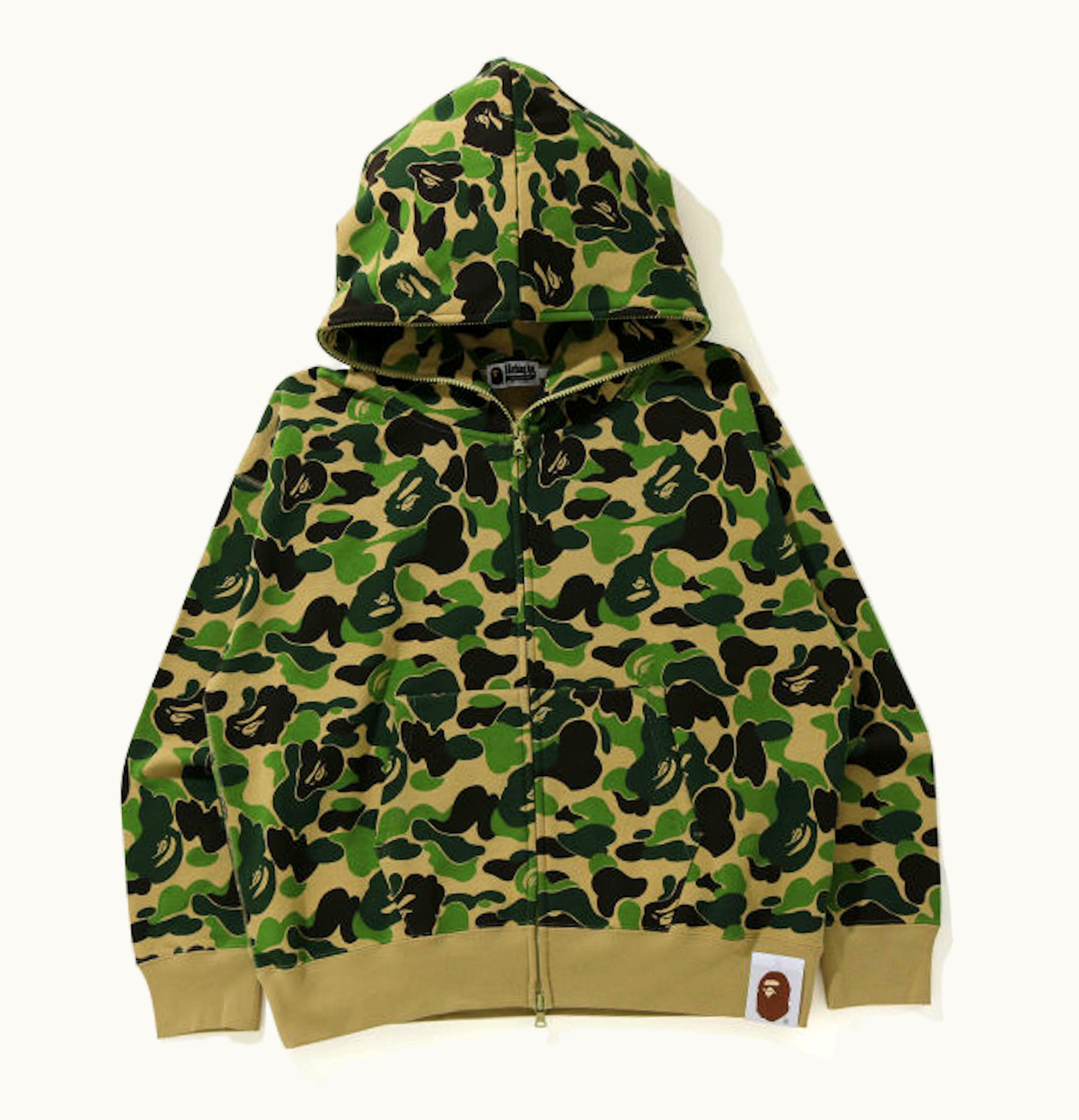 BAPE BAPE Giant ABC Camo Full Zip Hoodie Green