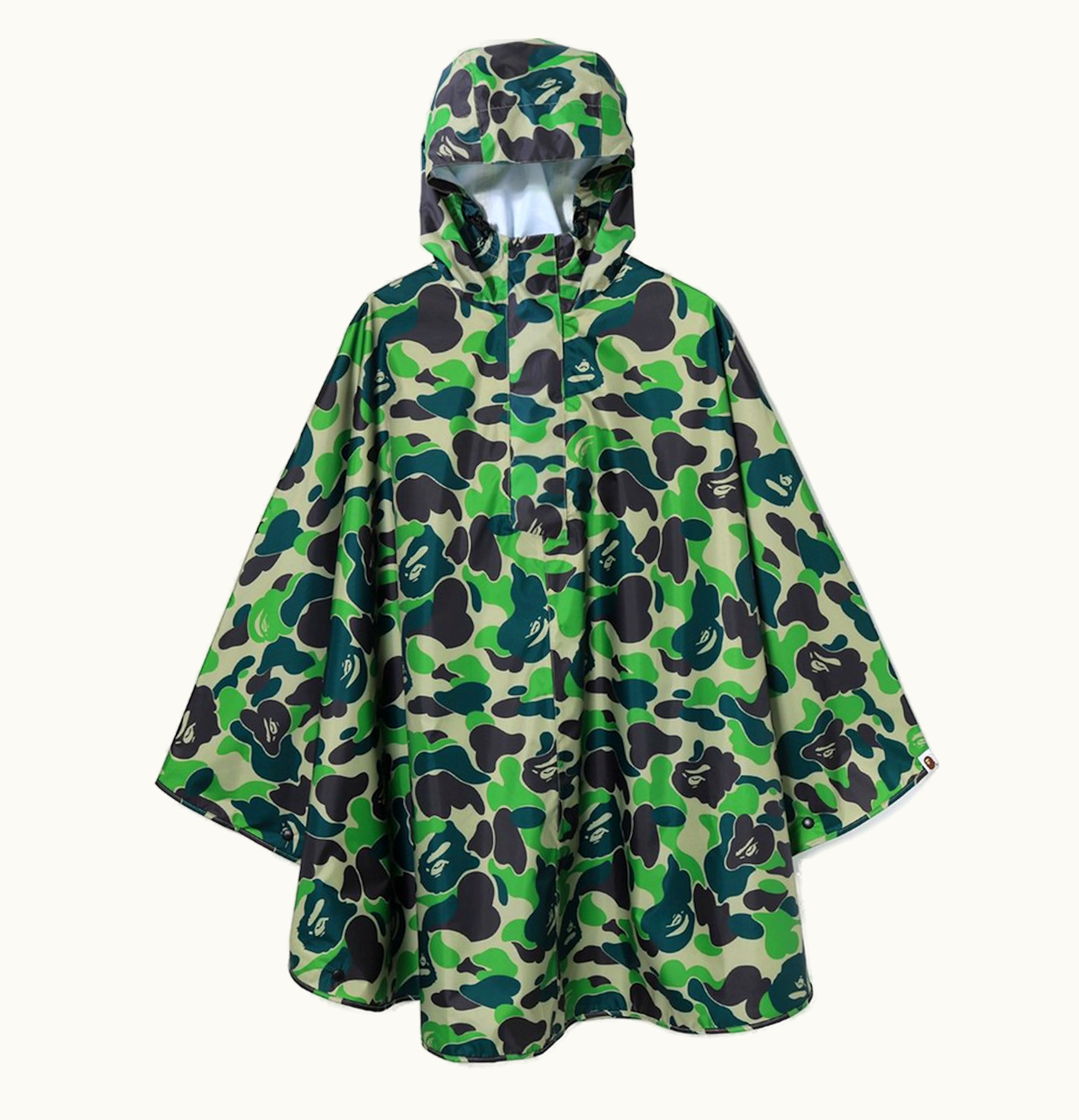 BAPE BAPE ABC Raincoat Green