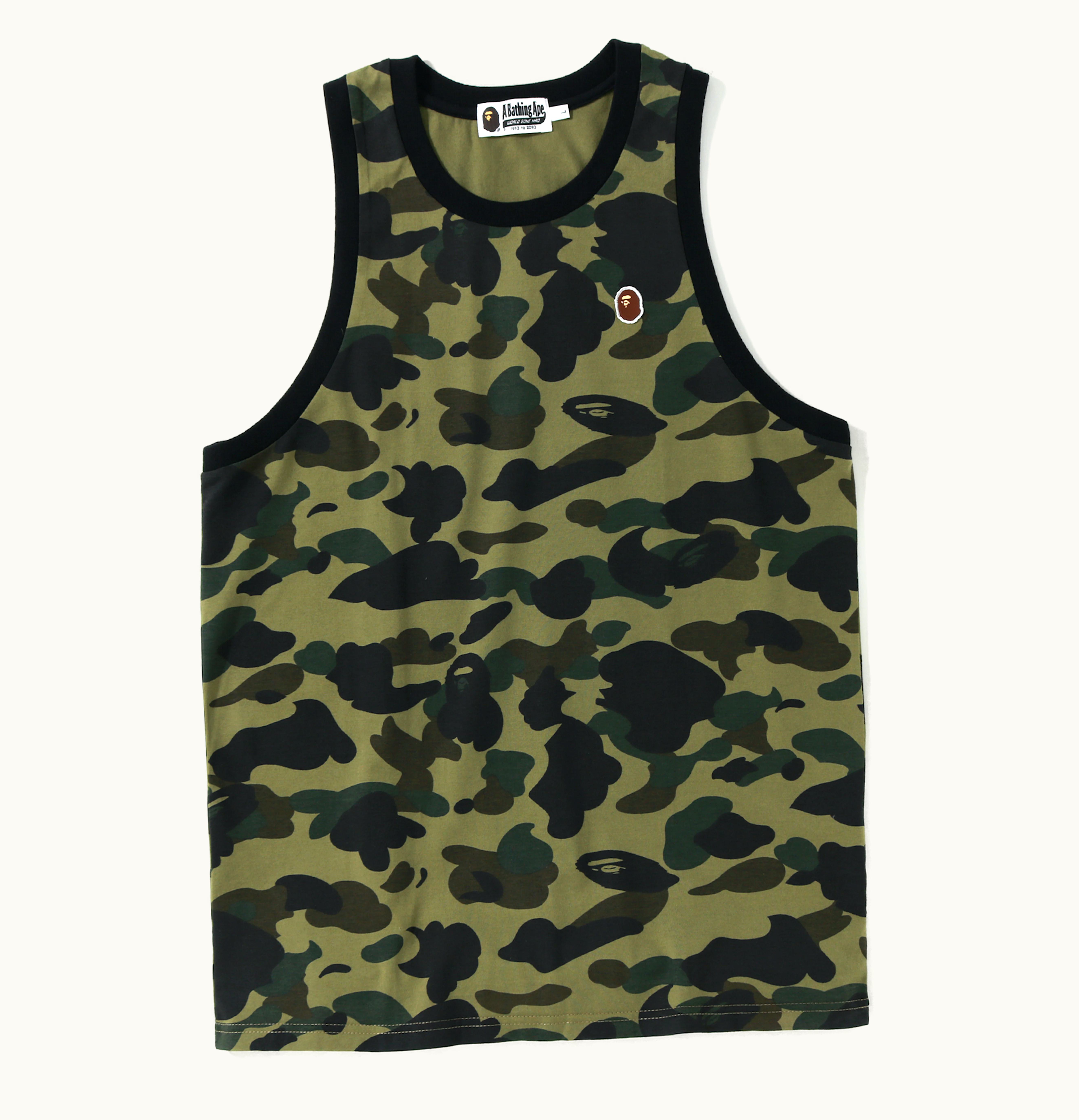 BAPE BAPE 1st Camo One Point Tank Top Green