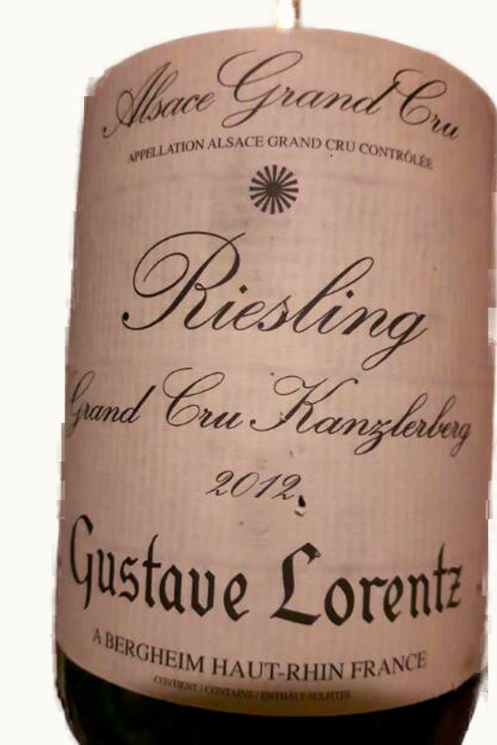 Gustave Lorentz Riesling Kanzlerberg Grand Cru, 2012