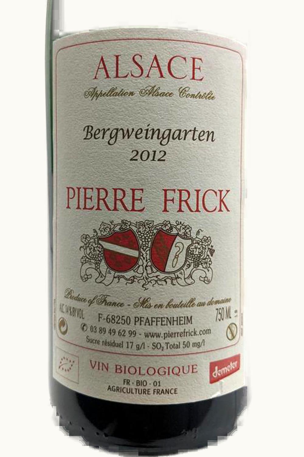 Pierre Frick Pierre Frick Silvaner Bergweingarten, 2012