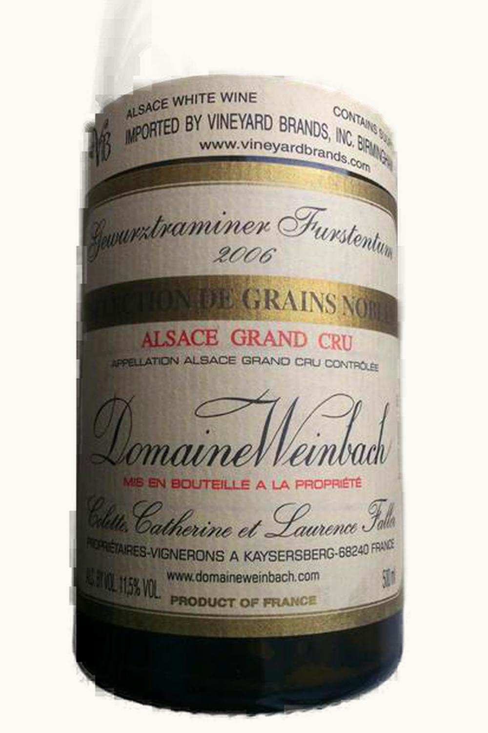 Domaine Weinbach Domaine Weinbach Gewurztraminer Sélection de Grains Nobles Furstentum Grand Cru, 2011