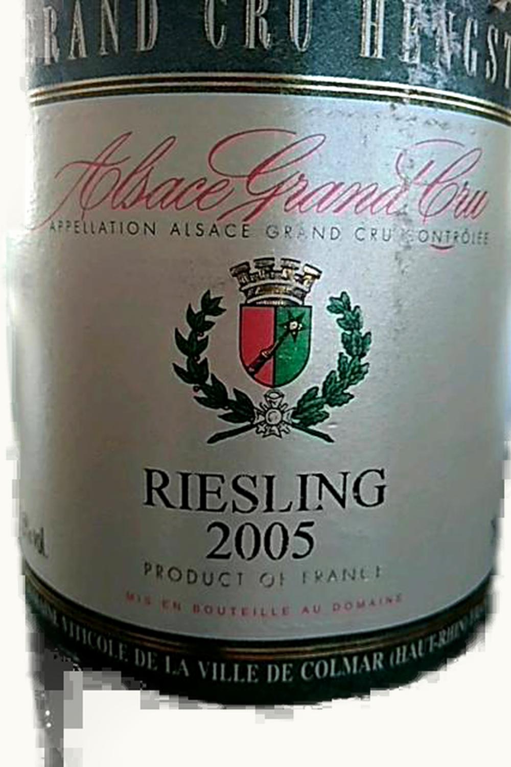 Domaine Viticole de la Ville de Colmar Domaine VIticole de la VIlle de Colmar Riesling, 2011