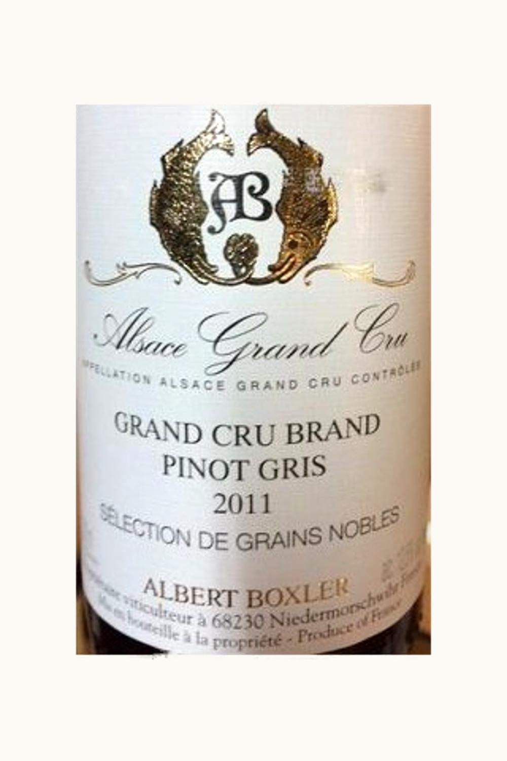 Albert Boxler Albert Boxler Pinot Gris Sélect de Grains Nobles Brand Grand Cru, 2011