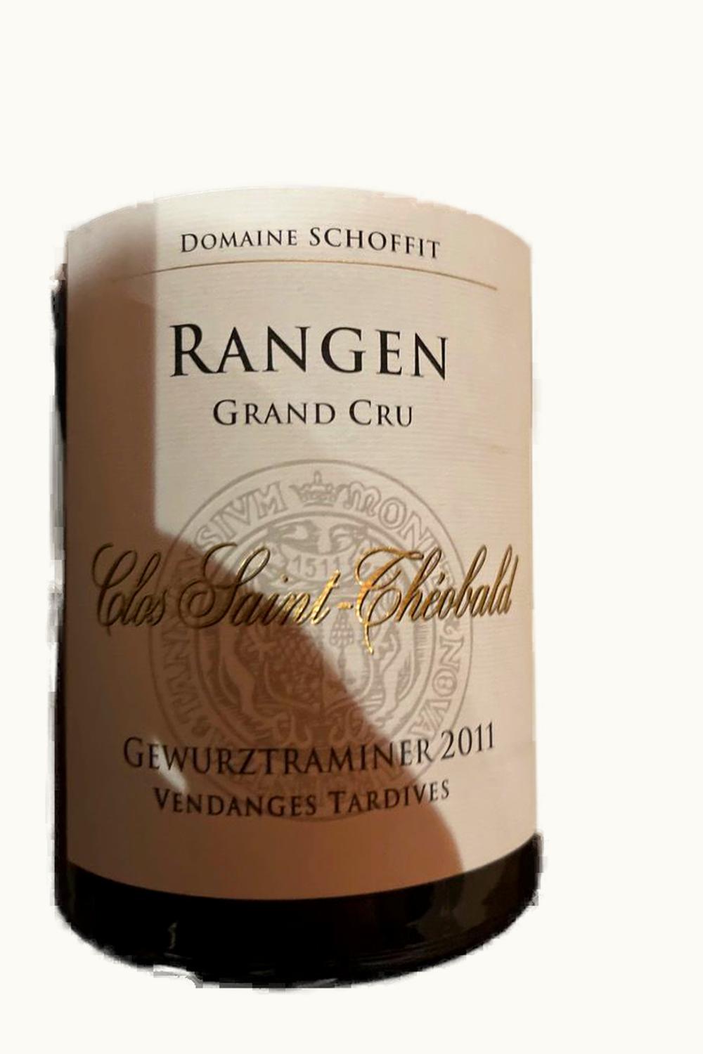 Schoffit Schoffit Rangen de Thann Gewurztraminer Vendange Tardive Clos St Théobald Grand Cru, 2011