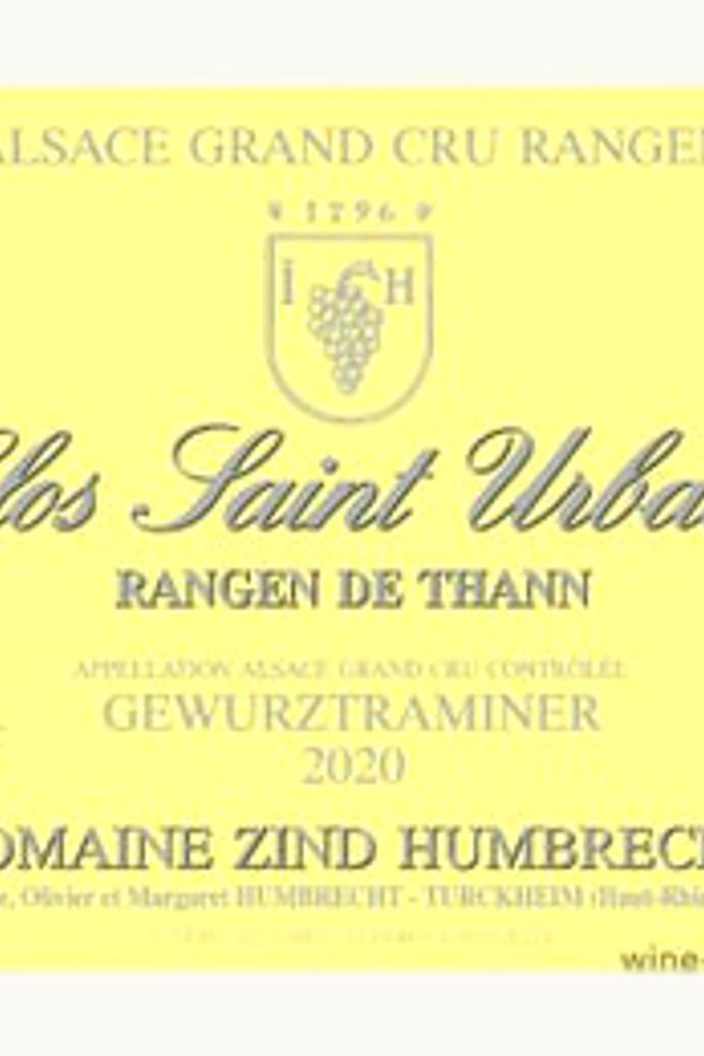 Domaine Zind Humbrecht Domaine Zind Humbrecht Gewurztraminer Rangen de Thann Grand Cru Clos St Urbain, 2010