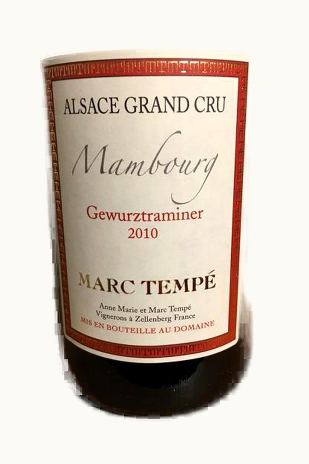 Marc Tempe Marc Tempe Gewurztraminer Mambourg Grand Cru, 2010