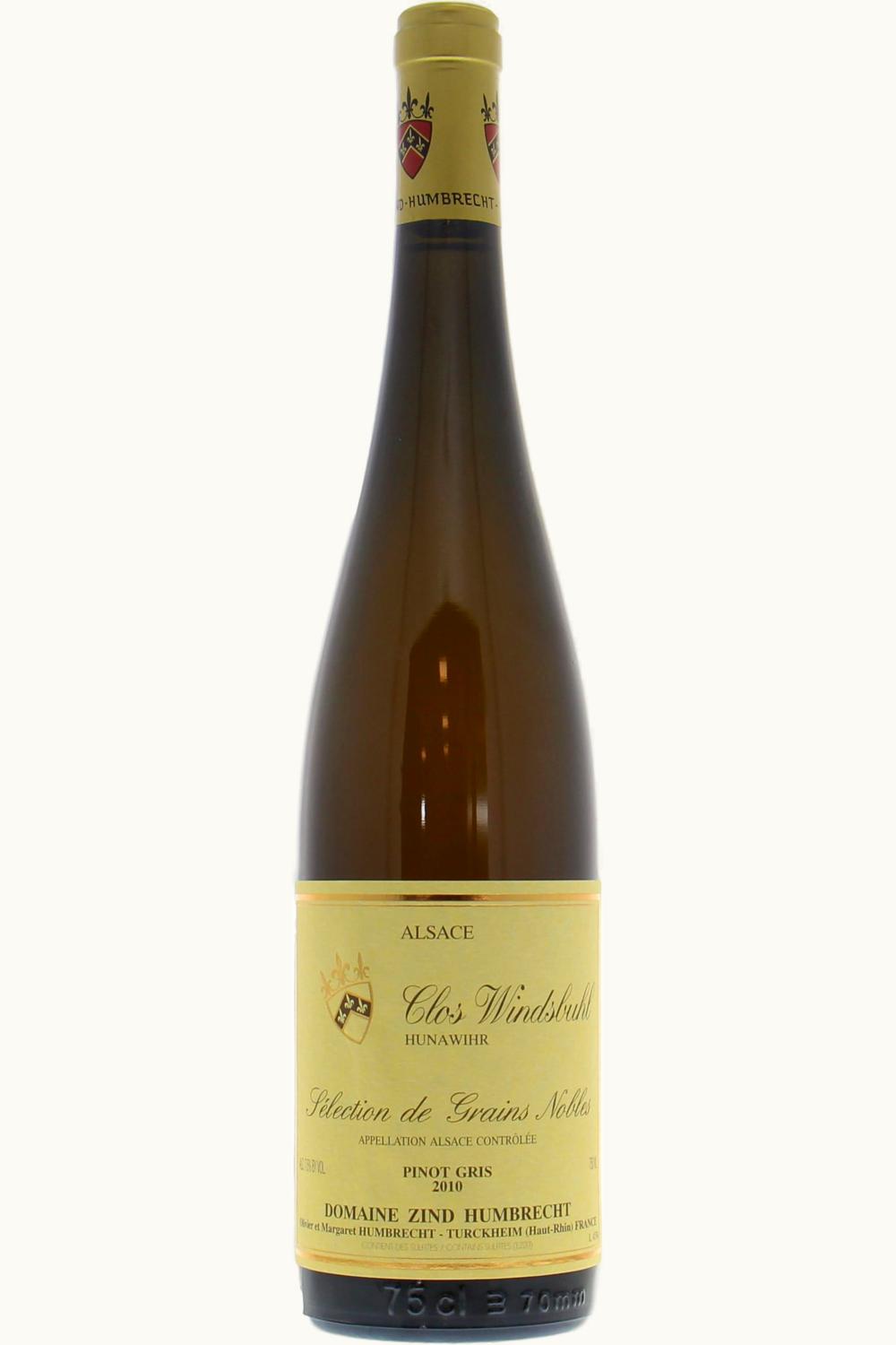Domaine Zind Humbrecht Domaine Zind Humbrecht Pinot Gris Sélection de Grains Nobles Trie Spéciale Clos Windsbuhl Grand Cru, 2010