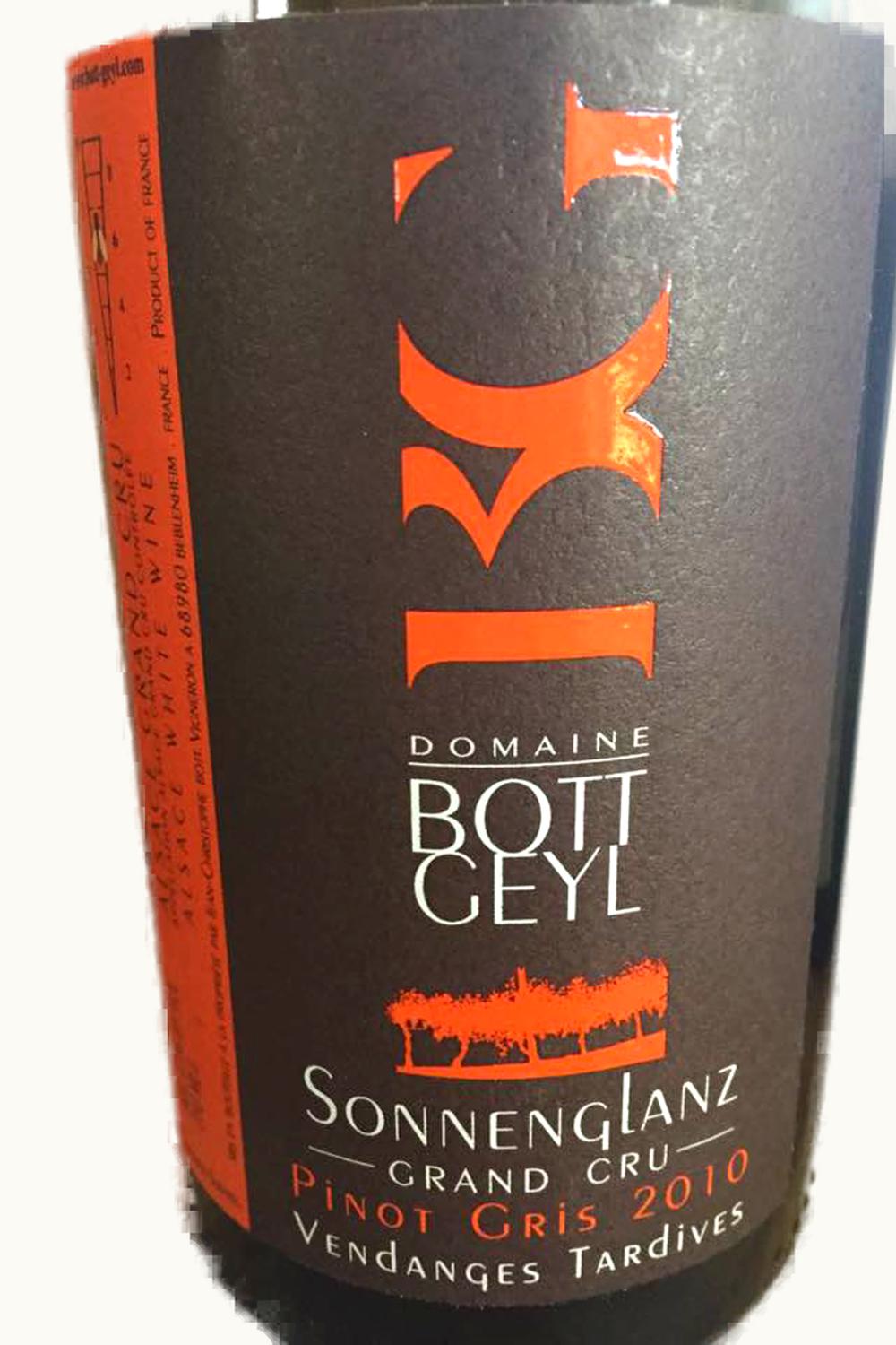 Domaine Bott-Geyl Domaine Bott-Geyl Pinot Gris Vendange Tardive Sonnenglanz Grand Cru, 2010
