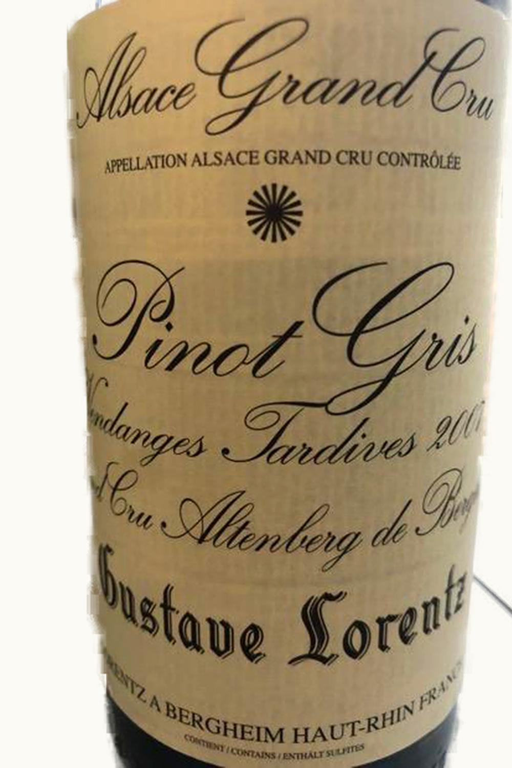 Gustave Lorentz Gustave Lorentz Pinot Gris Altenburg de Bergheim Vendange Tardive Grand Cru, 2010