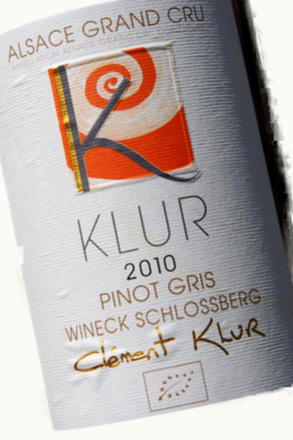 Clément Klur Clément Klur Riesling Wineck Schlossberg Grand Cru, 2009