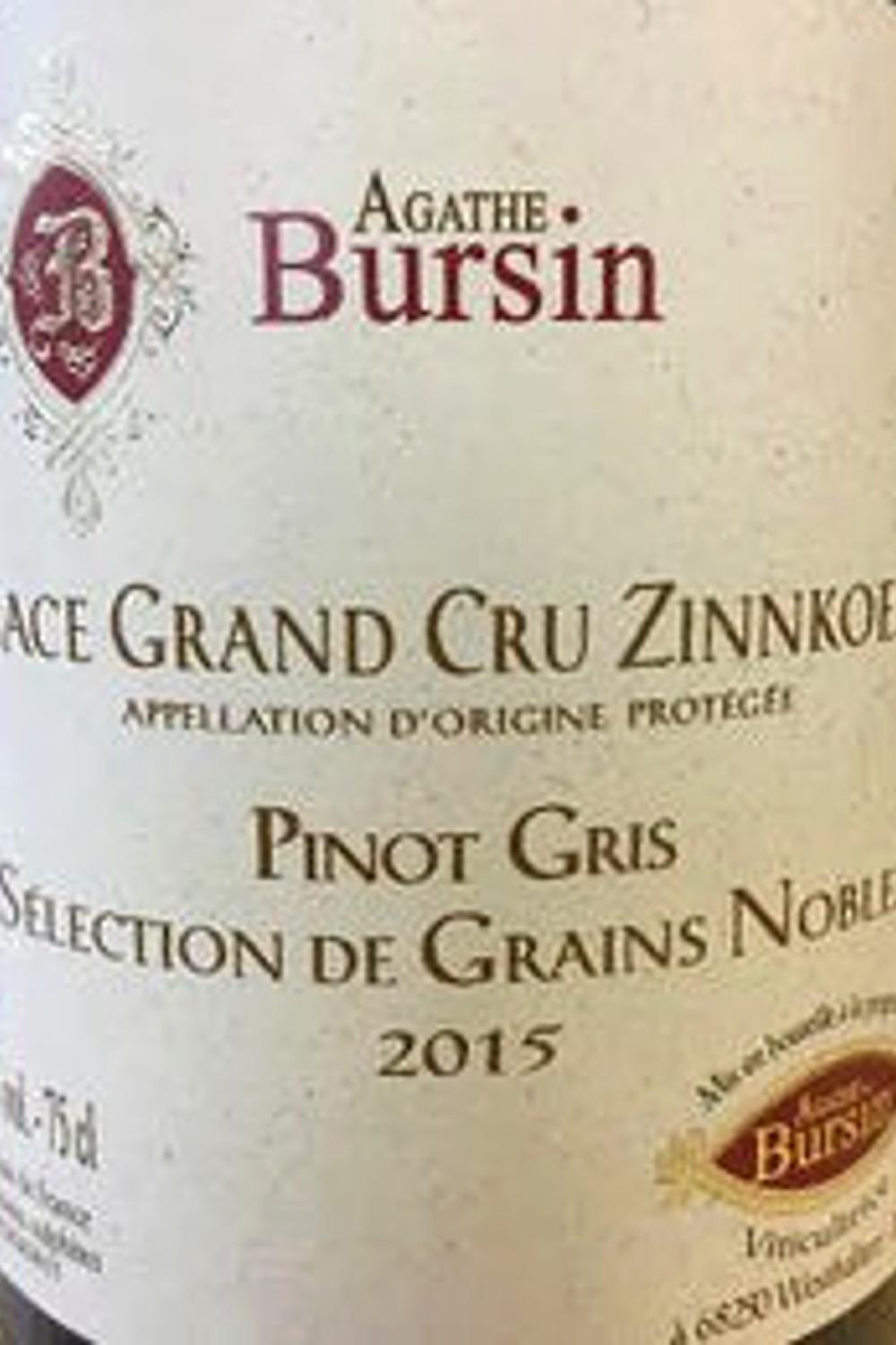 Agathe Burstin Agathe Burstin Gewurztraminer Sélection de Grains Nobles Zinnkoepfle Grand Cru, 2009