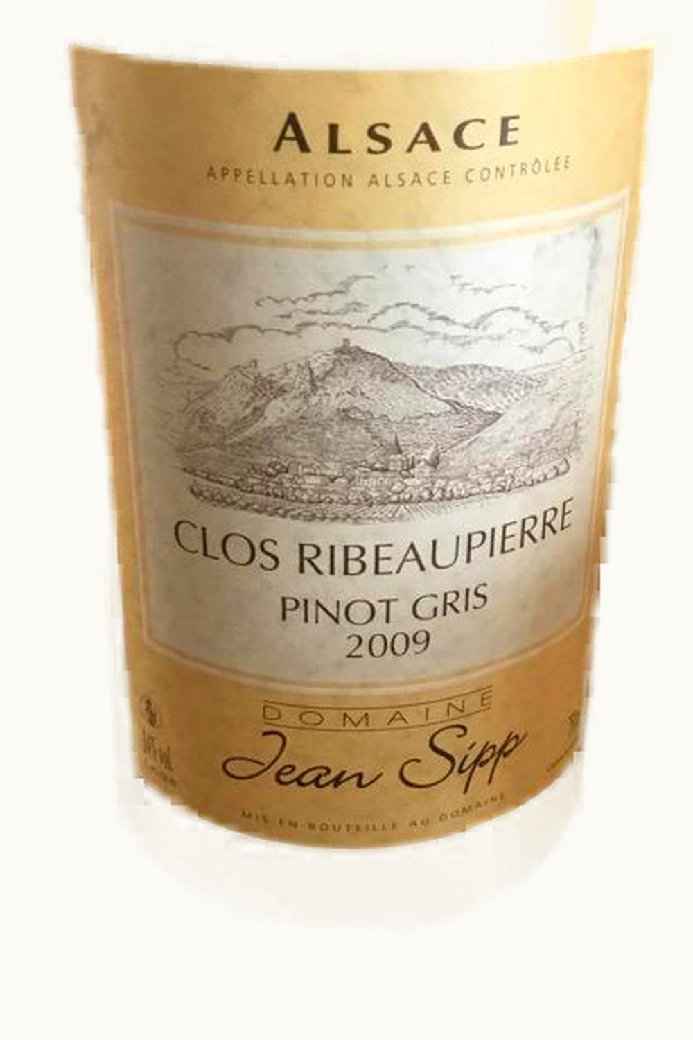 Jean Sipp Jean Sipp Pinot Gris Clos Ribeau-Pierre, 2009