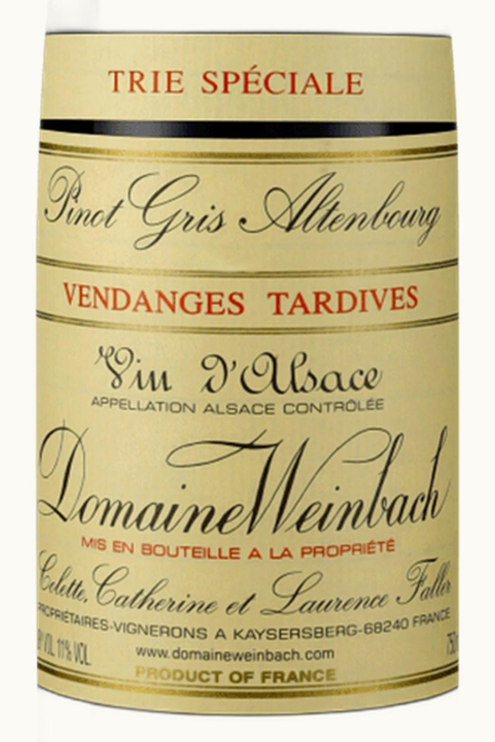 Domaine Weinbach Domaine Weinbach Pinot Gris Altenbourg Vendange Tardive, 2008