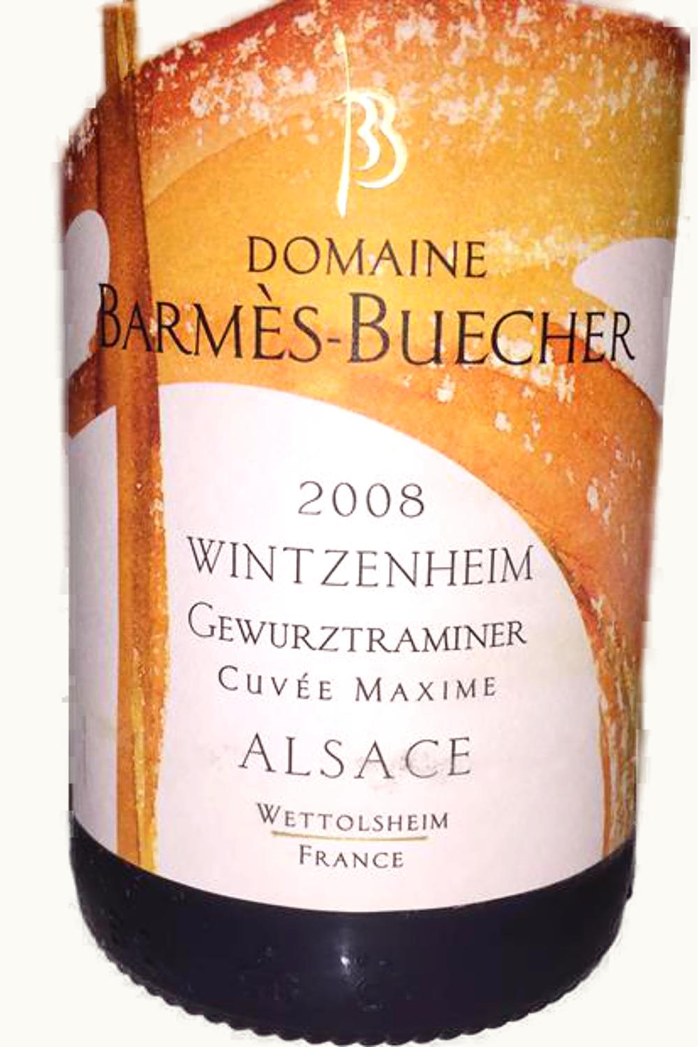 Domaine Barmès-Buecher Domaine Barmès-Buecher Gewurztraminer Wintzenheim Cuvée Maxi, 2008