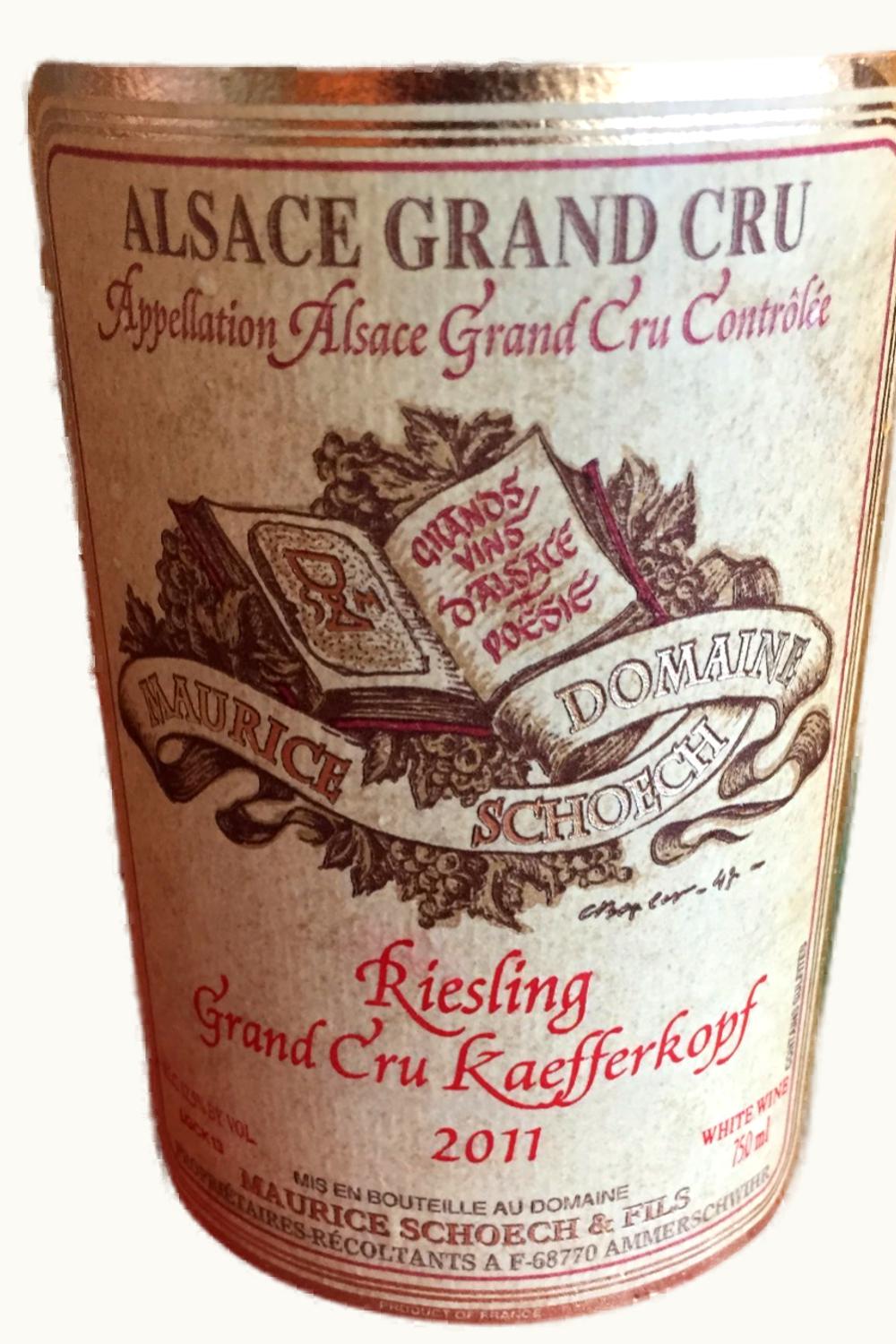 Domaine Maurice Schoech Domaine Maurice Schoech Riesling Kaefferkopf Grand Cru, 2007