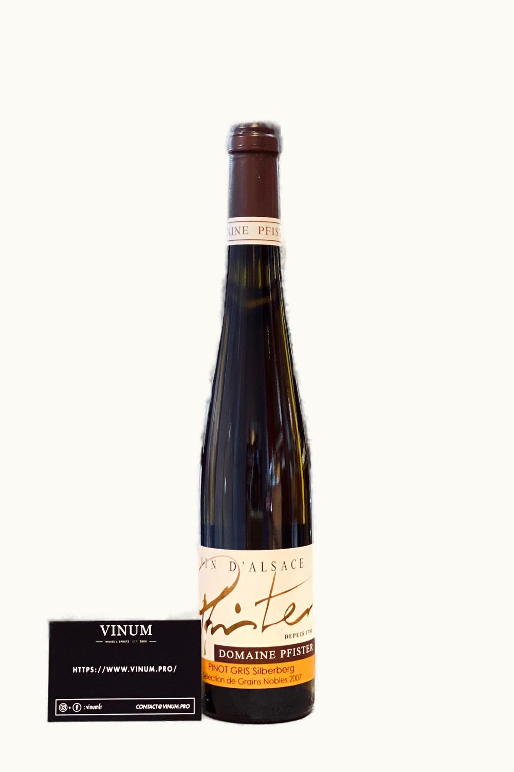 Mélanie Pfister Mélanie Pfister Pinot Gris Silberberg Sélection de Grains Nobles, 2007
