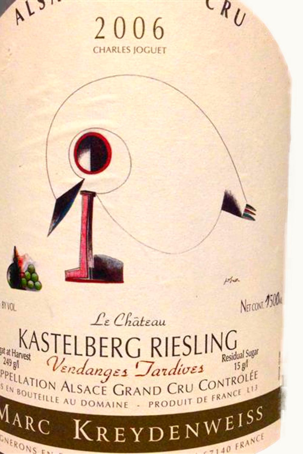 Marc Kreydenweiss Riesling Vendange Tardive Kastelberg Alsace Grand Cru, 2006