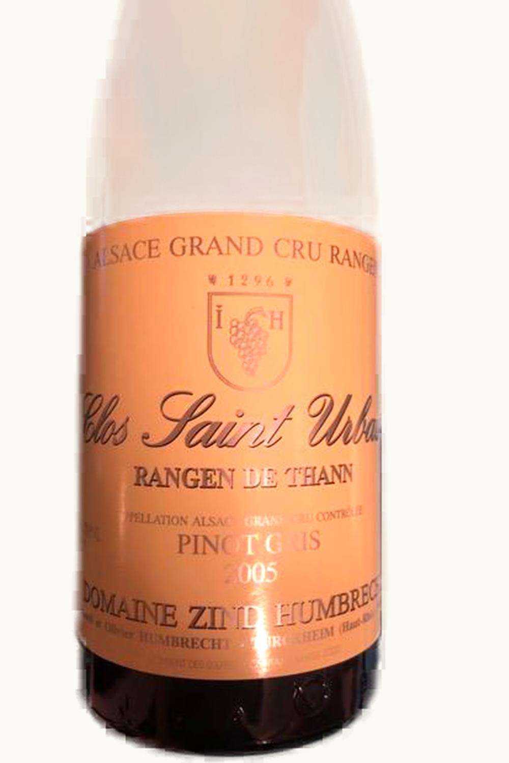 Domaine Zind Humbrecht Domaine Zind Humbrecht Pinot Gris Rangen de Thann Grand Cru Clos St Urbain, 2005