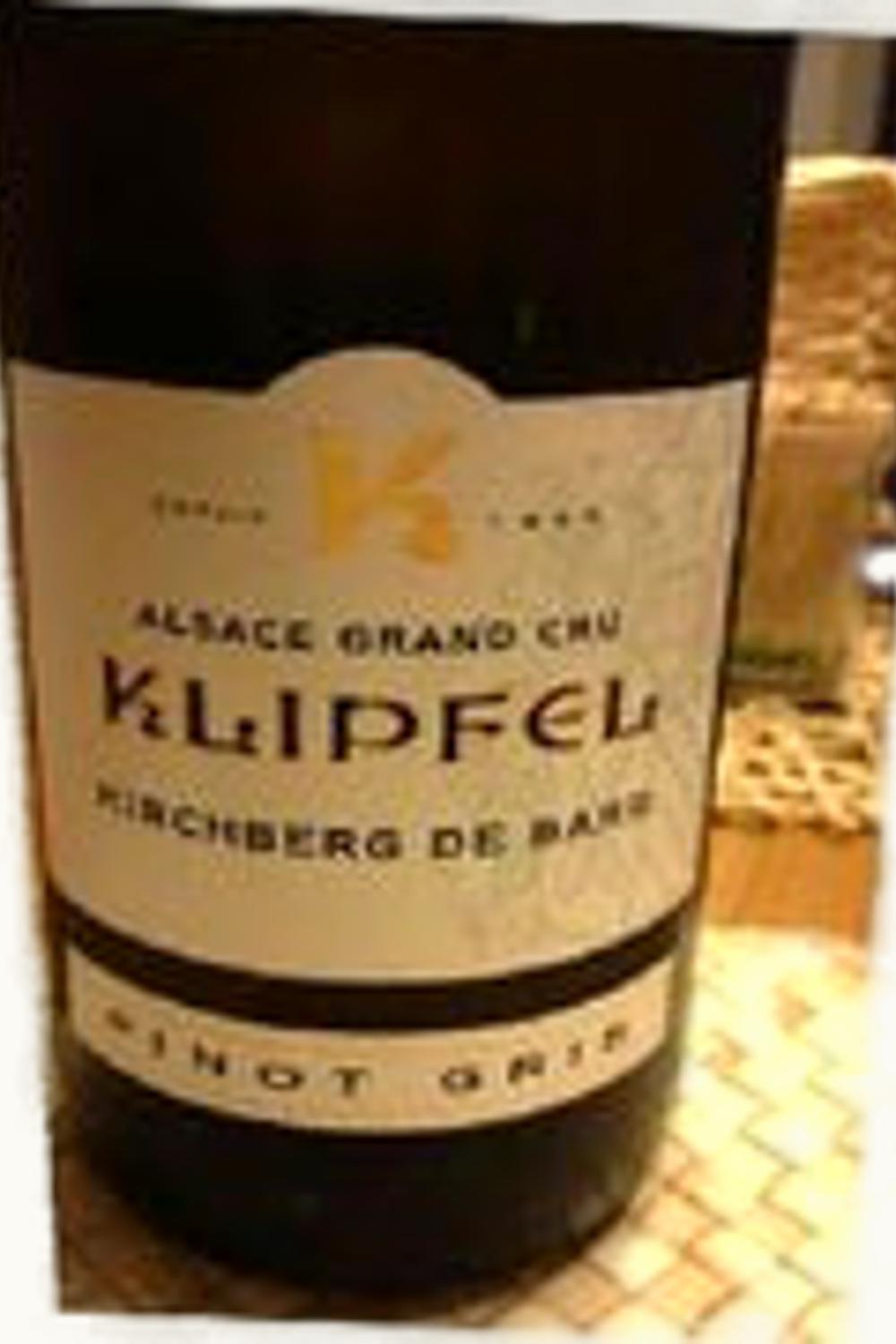 Klipfel Riesling Kirchberg de Barr Alsace Grand Cru, 2004