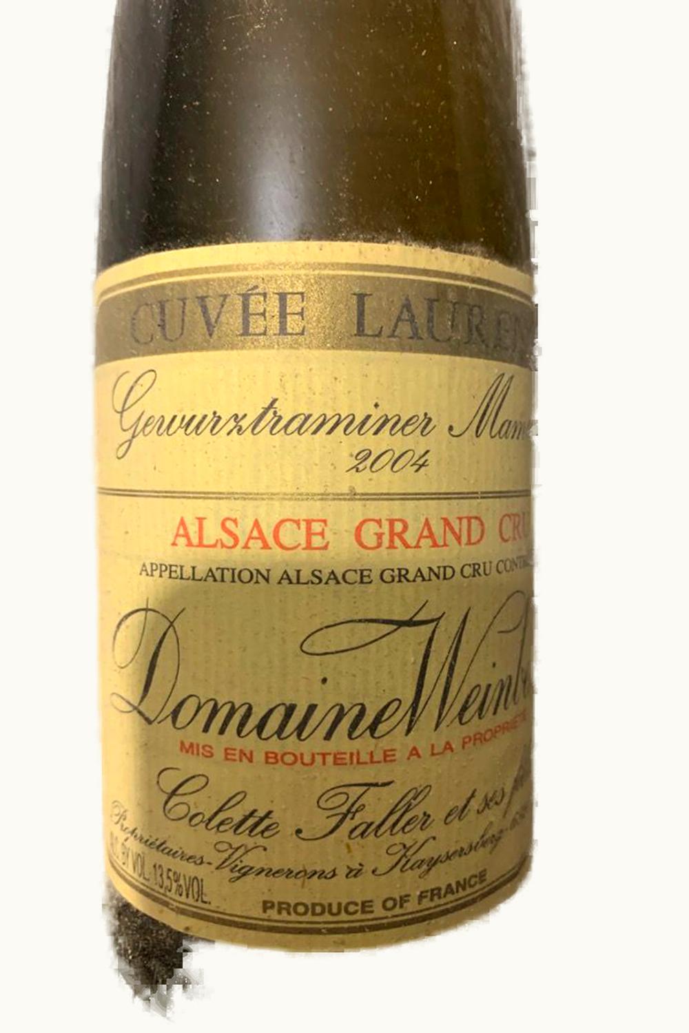 Domaine Weinbach Domaine Weinbach Gewurztraminer Cuvée Lawrence Mambourg Alsace Grand Cru, 2004