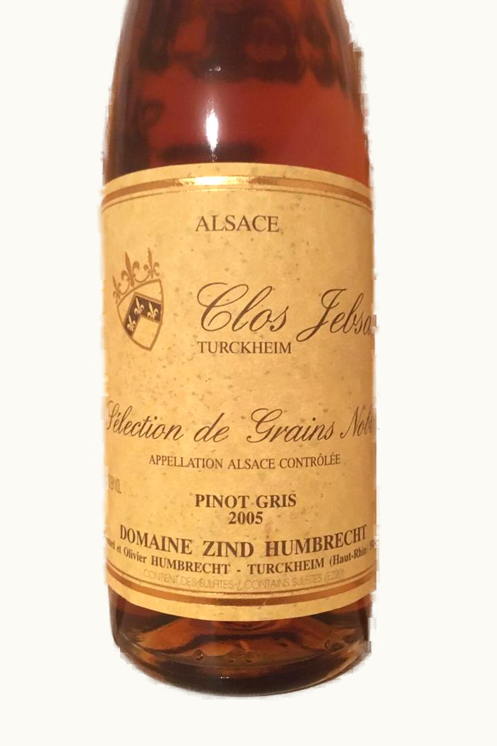 Domaine Zind Humbrecht Domaine Zind Humbrecht Pinot Gris Sélection de Grains Nobles Clos Jebsal Alsace, 2003