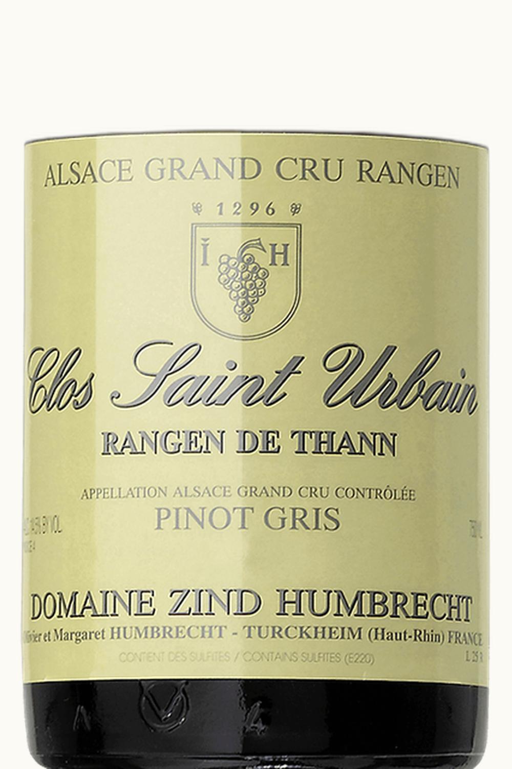 Domaine Zind Humbrecht Domaine Zind Humbrecht Pinot Gris Rangen de Thann Grand Cru Clos St. Urbain Alsace, 1998