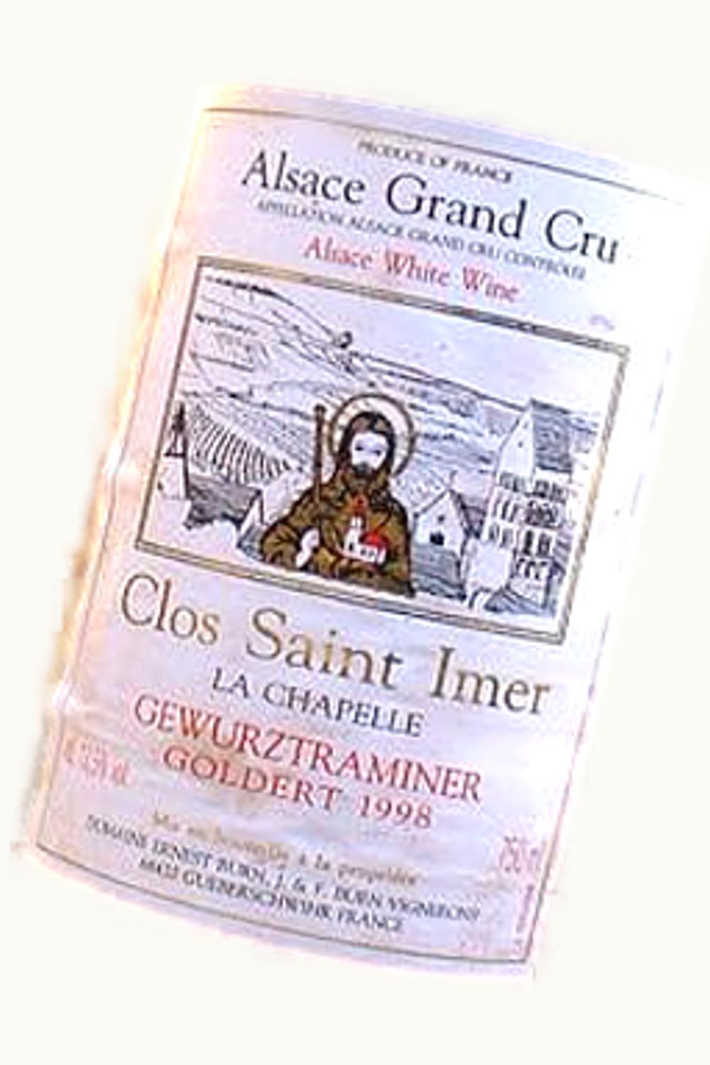 Domaine Ernest Burn Muscat La Chapelle Goldert Grand Cru Clos St. Imer Alsace, 1998