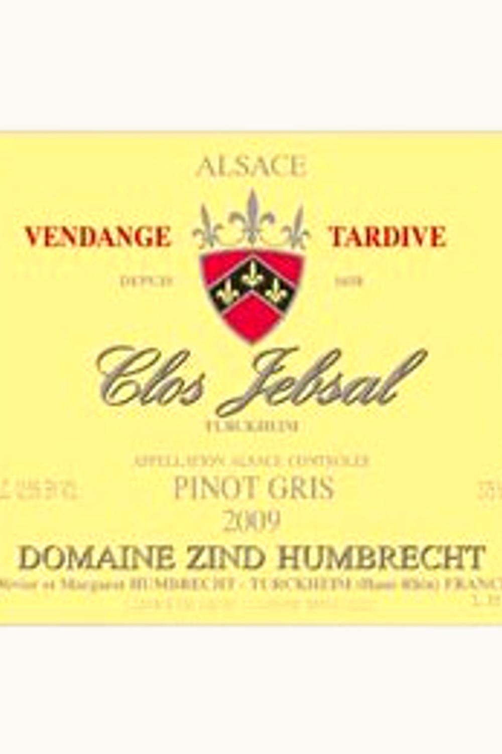 Domaine Zind Humbrecht Domaine Zind Humbrecht Pinot Gris Vendange Tardive Clos Jebsal Alsace, 1997