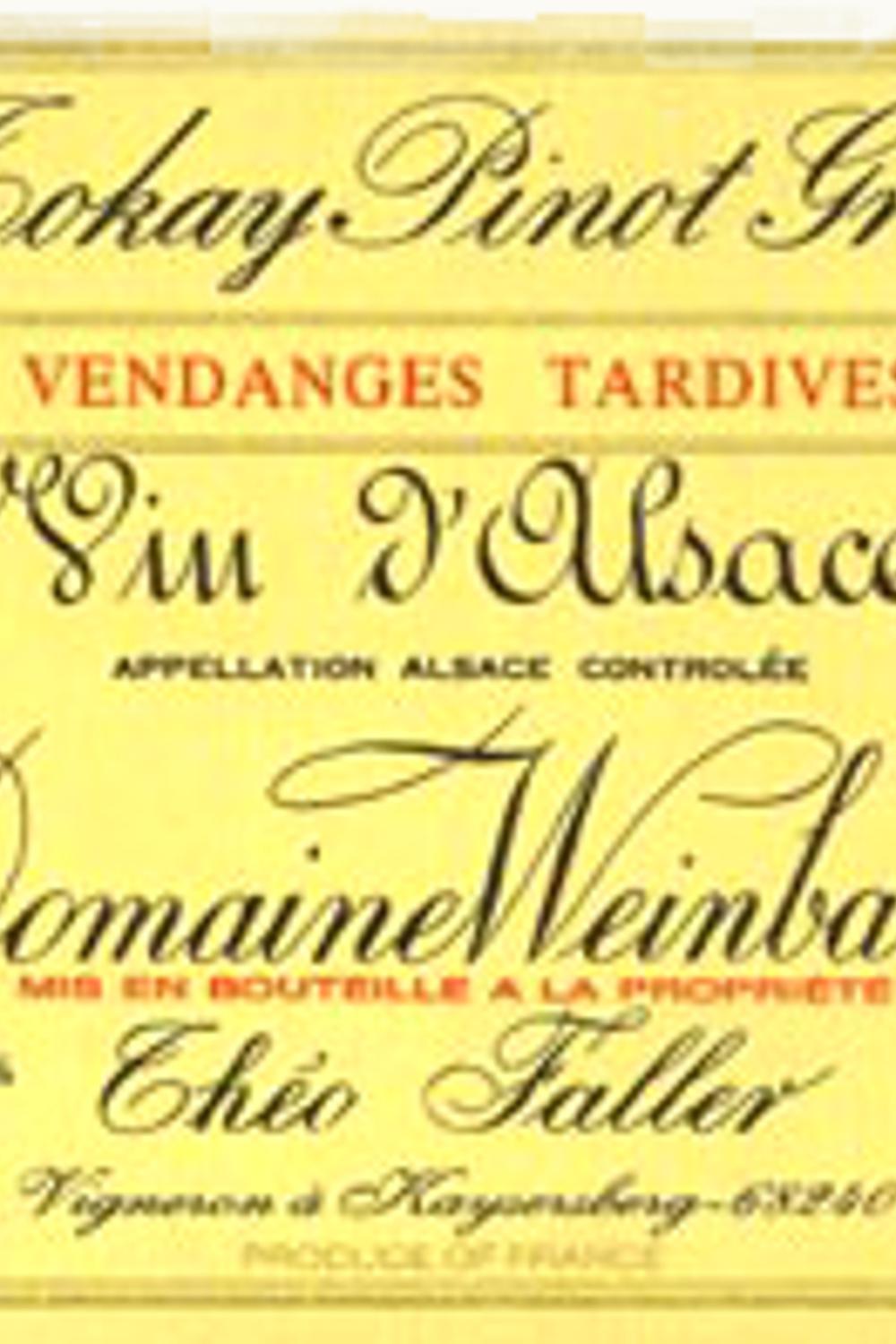 Domaine Weinbach Pinot Gris Altenburg Vendange Tardive Alsace, 1997