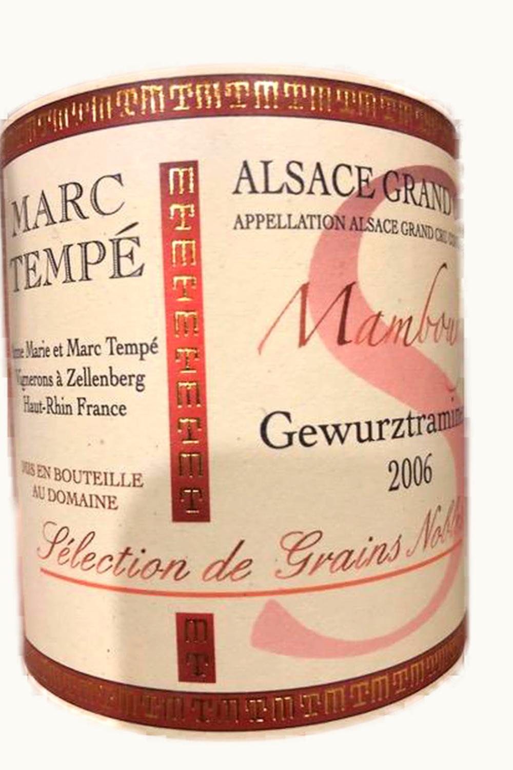 Marc Tempe Gewurz Select de Grain Noble Mambourg Alsace Grand Cru, 1996