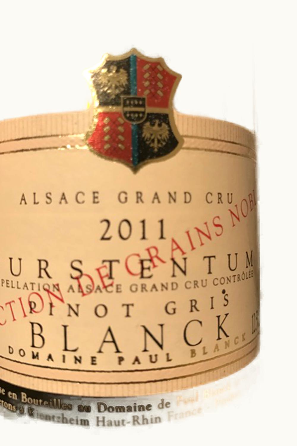 Domaine Paul Blanck Pinot Gris Select de Grain Noble Furstentum Alsace Grand Cru, 1995
