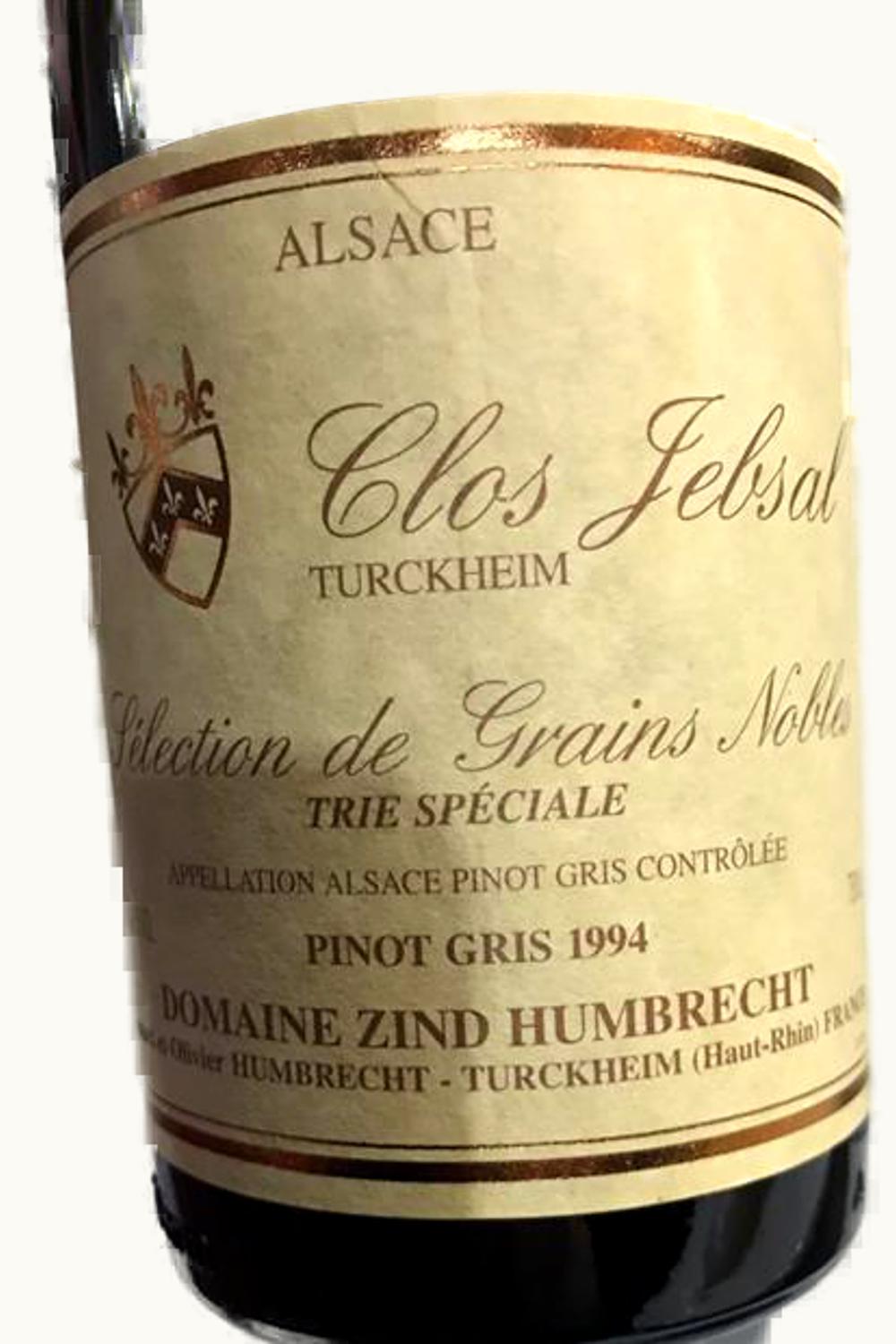 Domaine Zind Humbrecht Domaine Zind Humbrecht Pinot Gris Select de Grain Noble Clos Jebsal Alsace, 1994