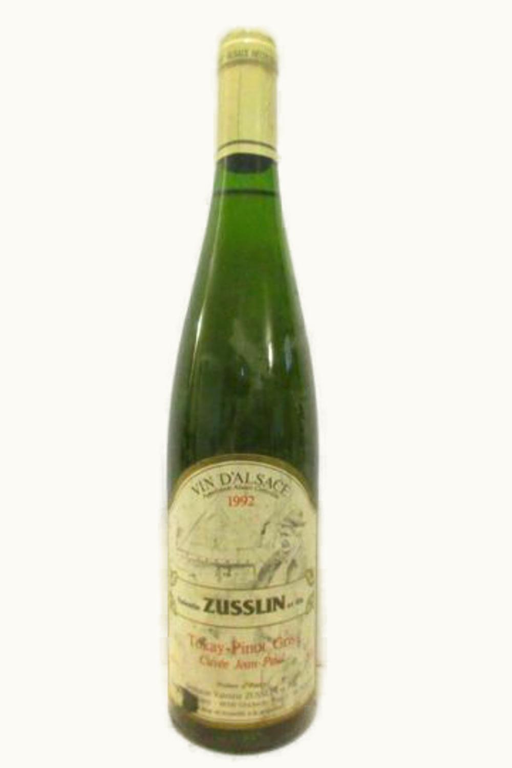 Valentin Zusslin Pinot Gris Cuvée Jean Paul Alsace, 1992