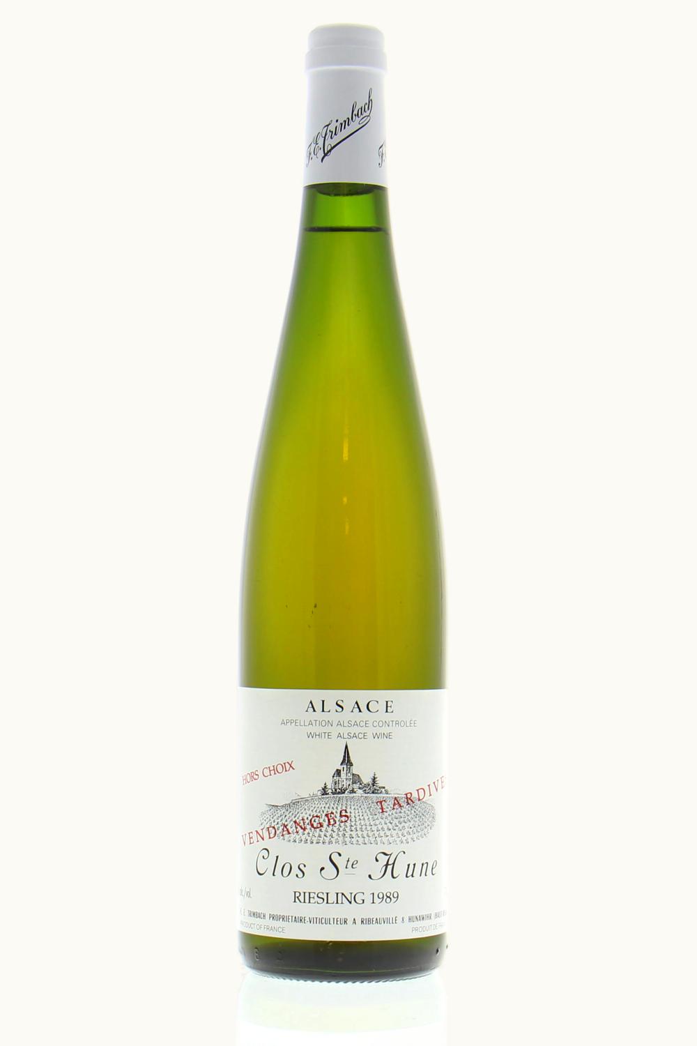 F.E. Trimbach F.E. Trimbach Riesling Hors Choix Vendange Tardive Clos St. Hune Alsace, 1989