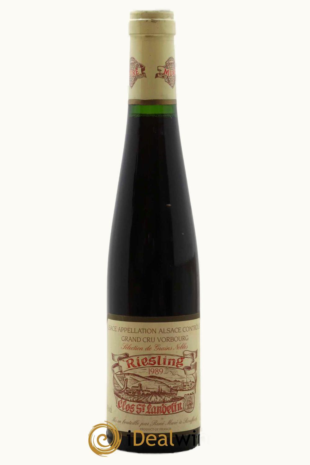 Rene Mure Riesling Vorbourg Select de Grain Noble Grand Cru Clos St. Landelin Alsace, 1989
