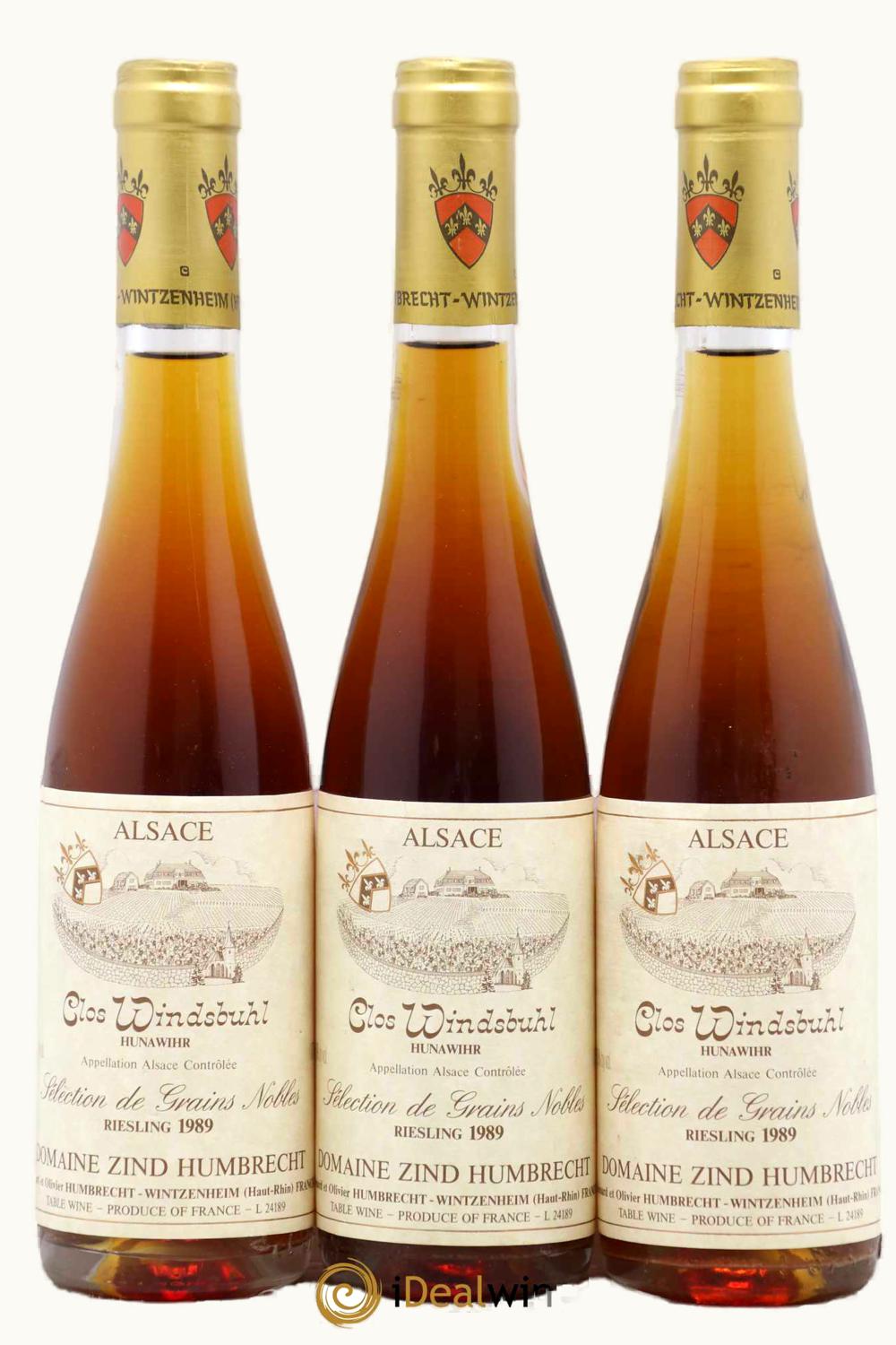Domaine Zind Humbrecht Riesling Select de Grain Noble Clos Windsbuhl Alsace, 1989