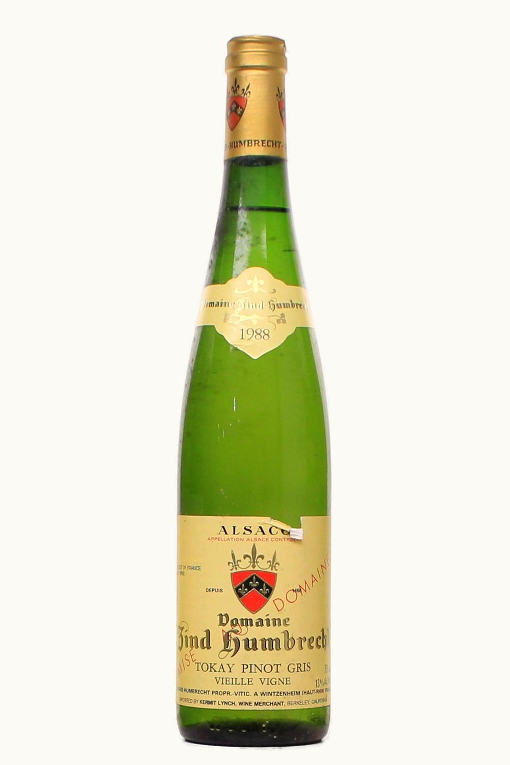 Domaine Zind Humbrecht Pinot Gris Vieilles Vignes Alsace, 1988